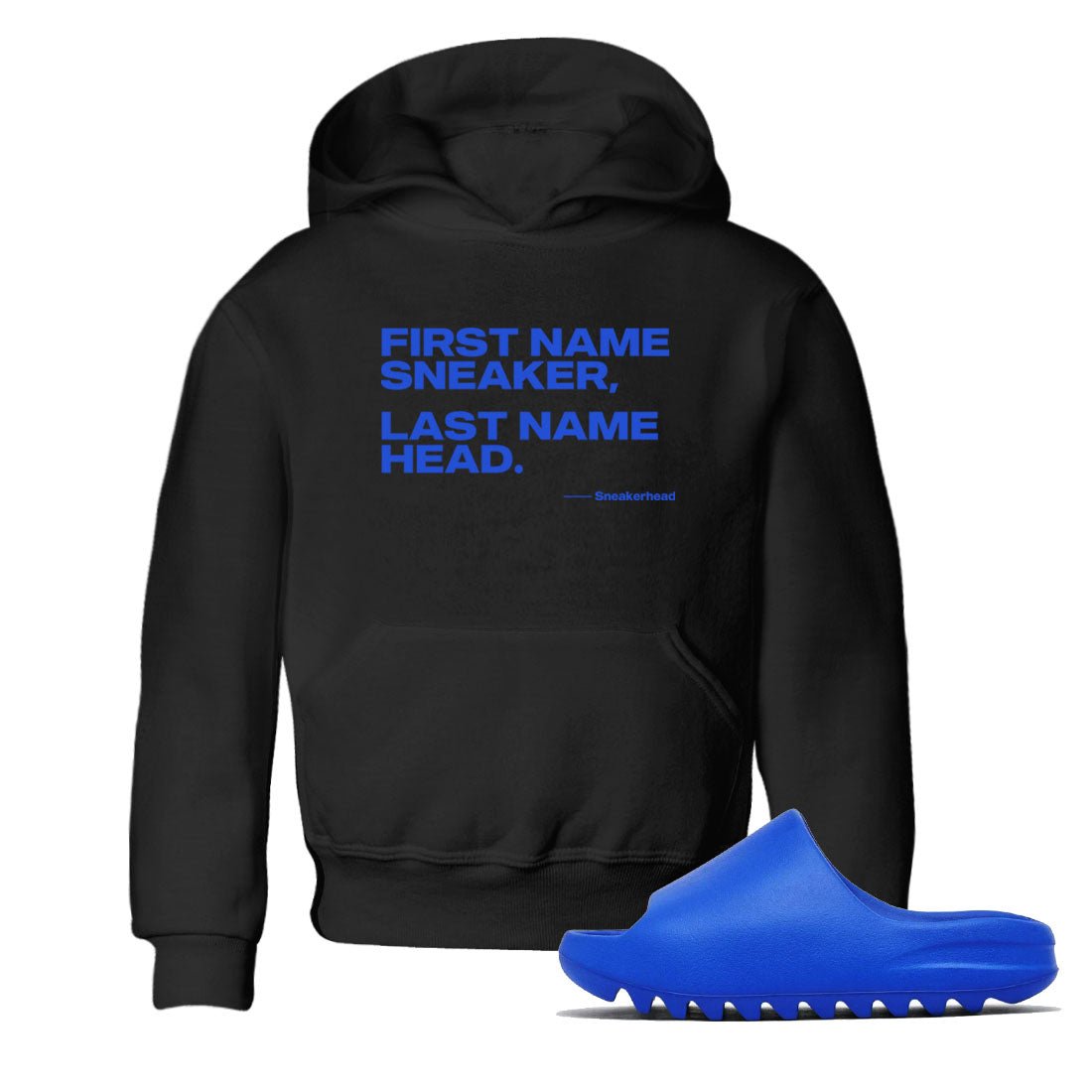 Yeezy Slide Azure shirts to match jordans My Name Is Sneakerhead sneaker match tees Yeezy Slide Azure SNRT Sneaker Tees streetwear brand Baby and Youth Black 1 cotton tee