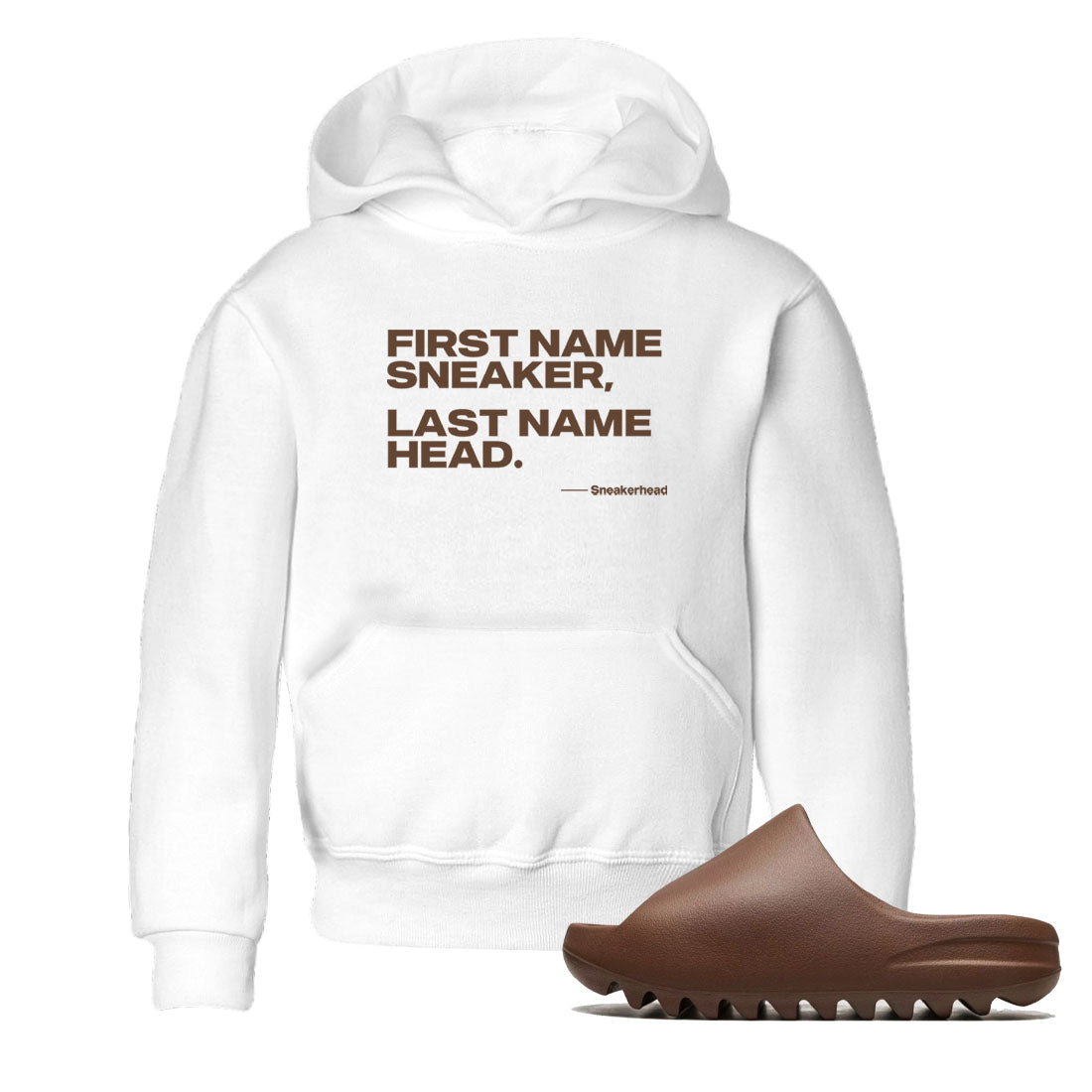 Yeezy Slide Flax shirts to match jordans My Name Is Sneakerhead sneaker match tees Yeezy Slide Flax SNRT Sneaker Tees streetwear brand Baby and Youth White 1 cotton tee