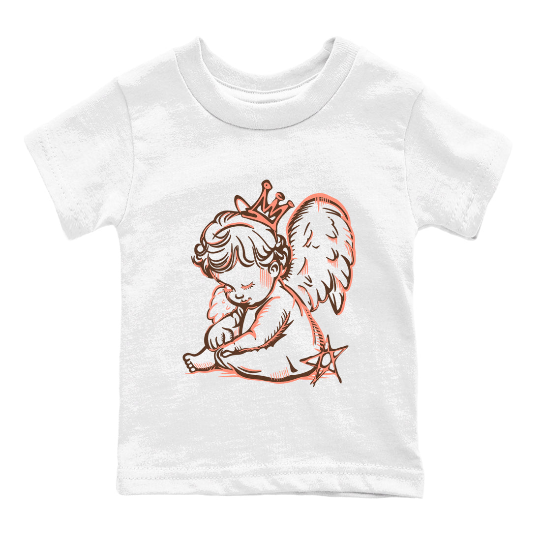 Sneaker match tees – Sneaker Tees To Match Air Jordan 1 Baroque Brown Shoes – Neon Angel Kids T-Shirt White 2