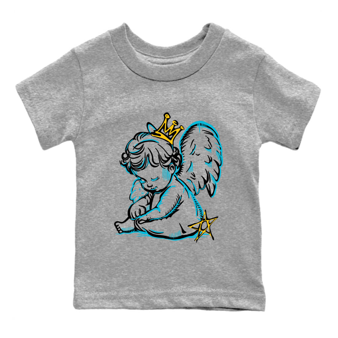 Sneaker Threads – Sneaker Tees To Match Air Jordan 11 Retro Gamma – Neon Angel Youth Graphic Tee Heather Grey 2. Perfect for Jordan releases 2025 colorways.