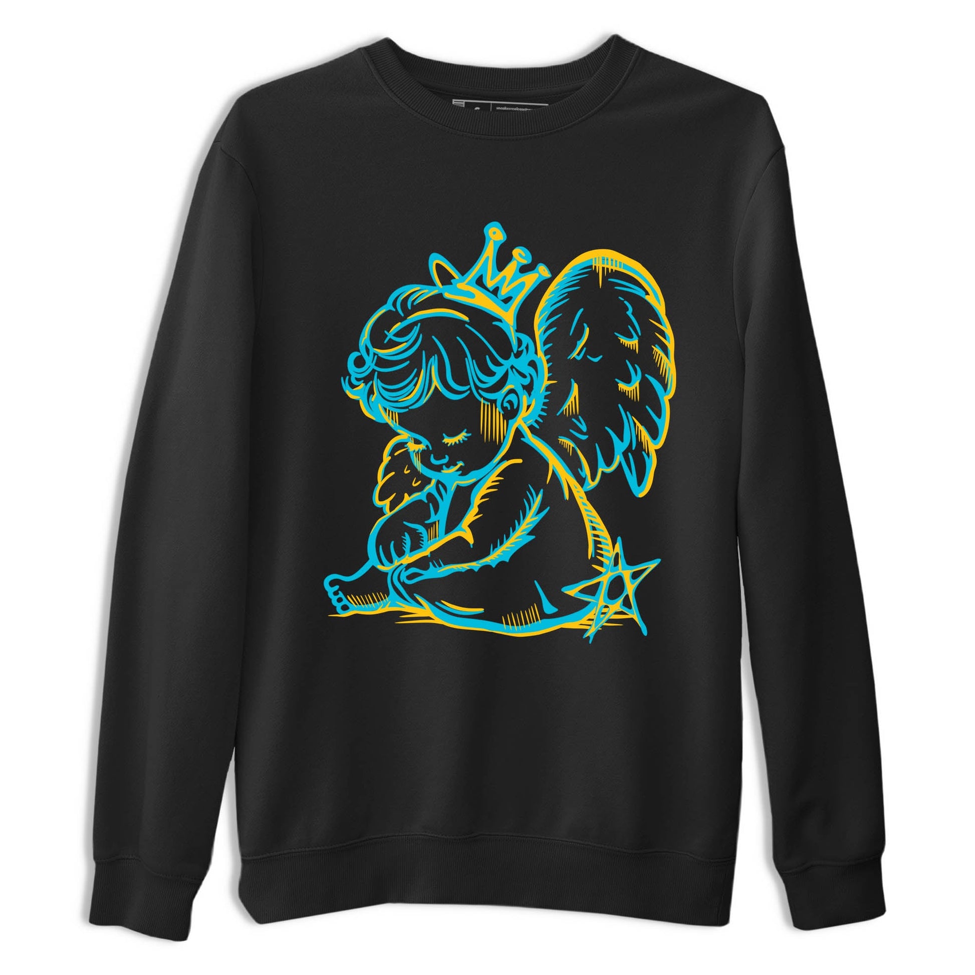 Sneaker Threads – Sneaker Tees To Match Air Jordan 11 Retro Gamma – Neon Angel Graphic Tee Black 2. Perfect for Jordan releases 2025 colorways.