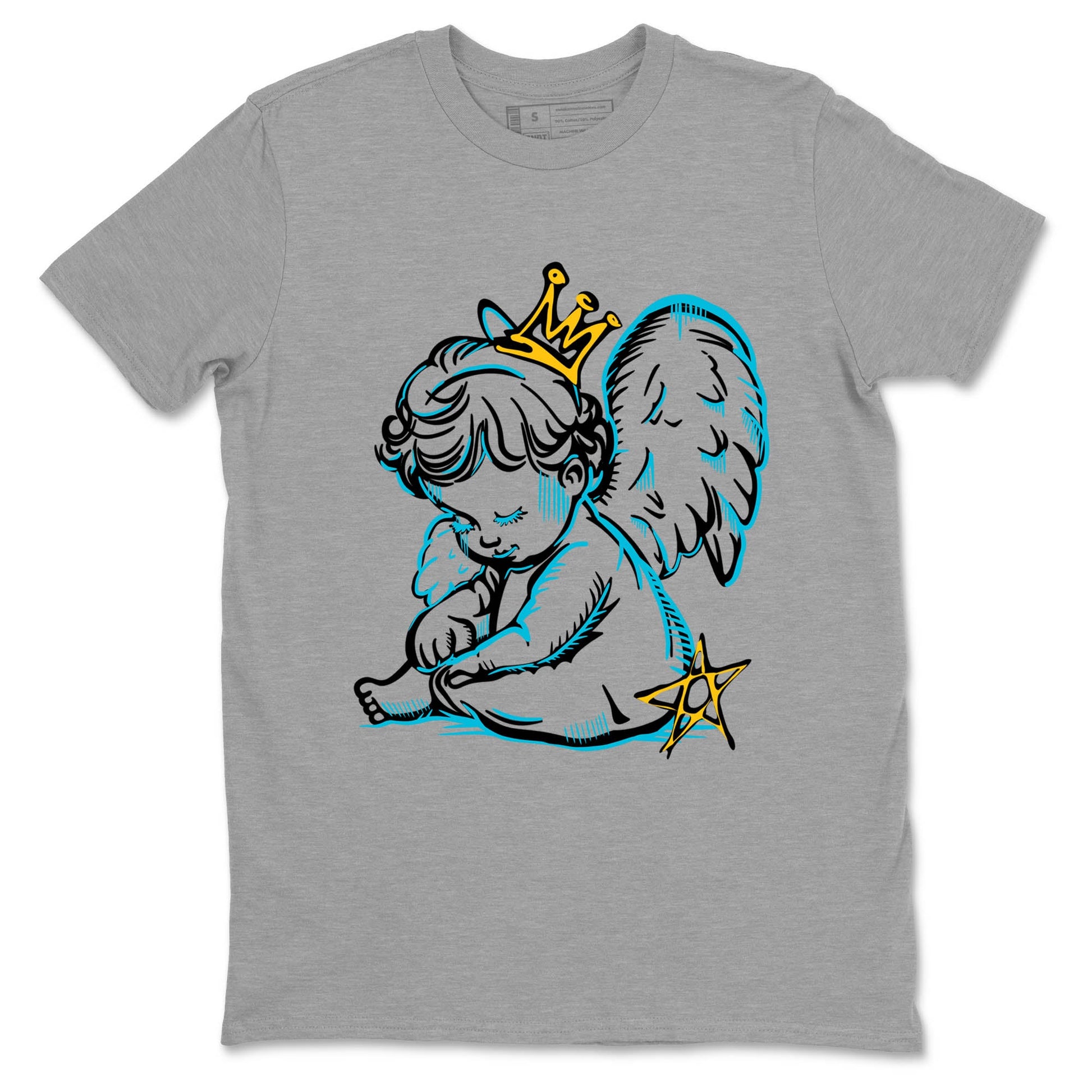 Sneaker Threads – Sneaker Tees To Match Air Jordan 11 Retro Gamma – Neon Angel Graphic Tee Heather Grey 2. Perfect for Jordan releases 2025 colorways.