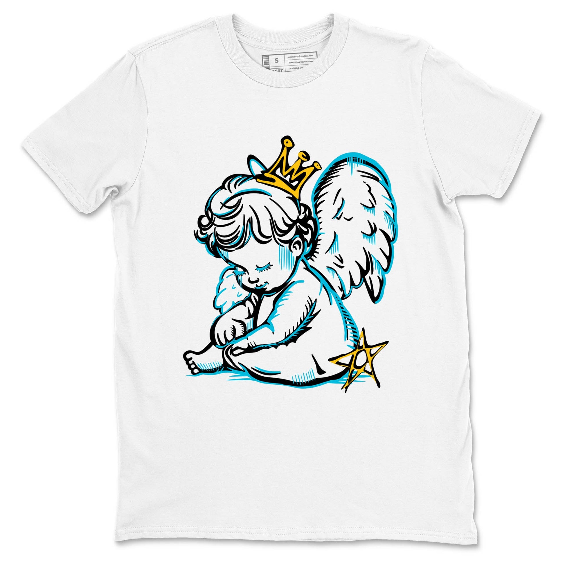 Sneaker Threads – Sneaker Tees To Match Air Jordan 11 Retro Gamma – Neon Angel Graphic Tee White 2. Perfect for Jordan releases 2025 colorways.