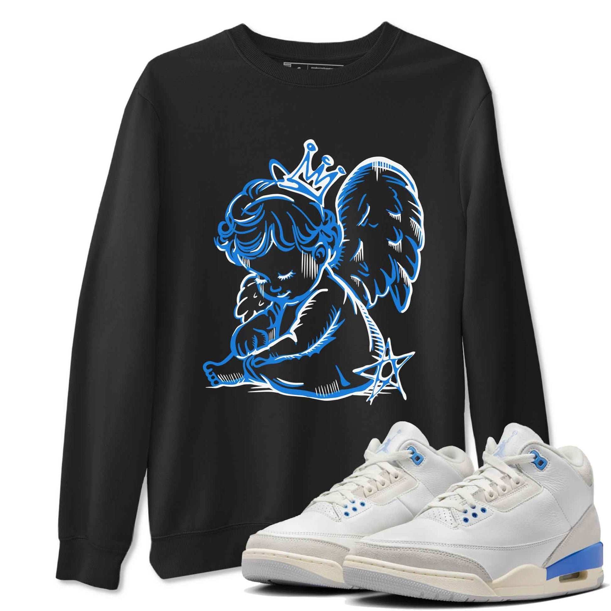 3s Lucky Shorts shirts to match jordans Neon Angel best t shirts to wear with jordans Air Jordan 3 Lucky Shorts match shoes to clothes SNRT Sneaker Tees unisex cotton Black 1 shirts