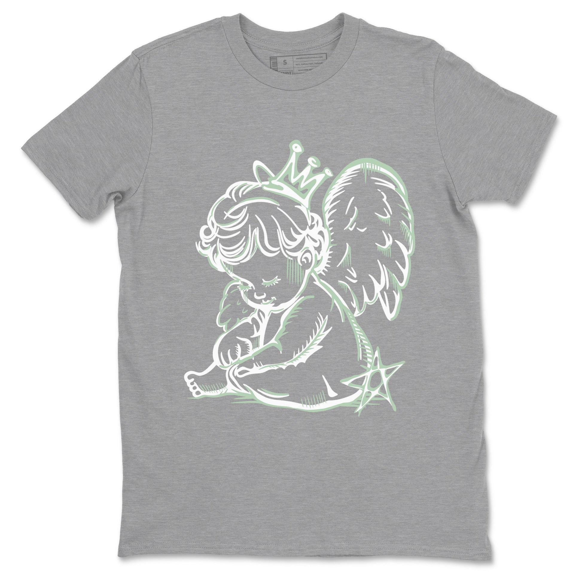 4s Abundance shirts to match jordans Neon Angel sneaker match tees Air Jordan 4 Seafoam match shoes to clothes SNRT Sneaker Tees unisex cotton Heather Grey 2 shirts