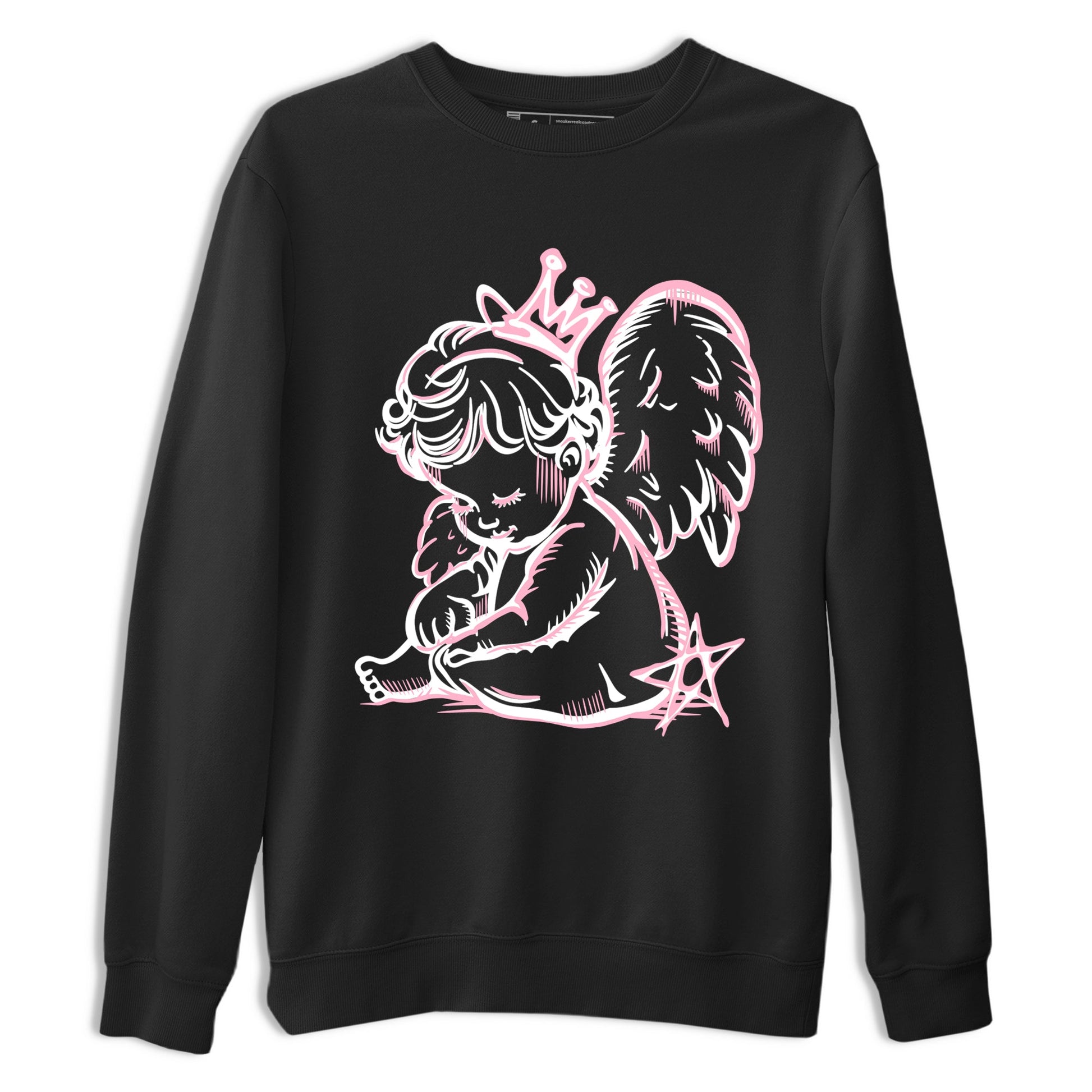 Sneaker match tees – Sneaker Tees To Match Air Jordan 5 35th Anniversary Shoes – Neon Angel Tee Black 2