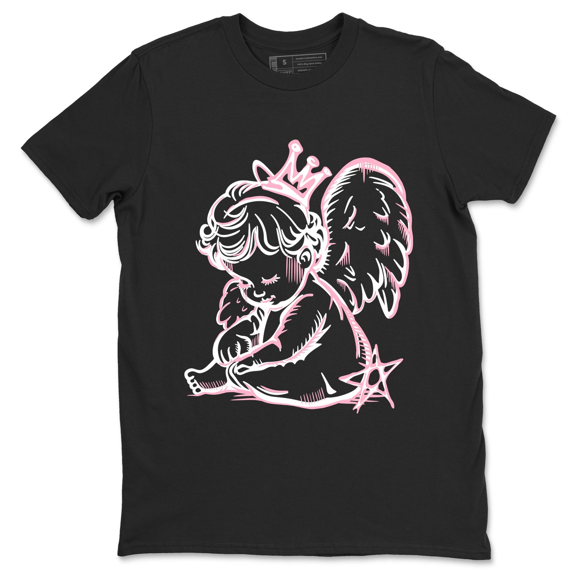 Sneaker match tees – Sneaker Tees To Match Air Jordan 5 35th Anniversary Shoes – Neon Angel Tee Black 2