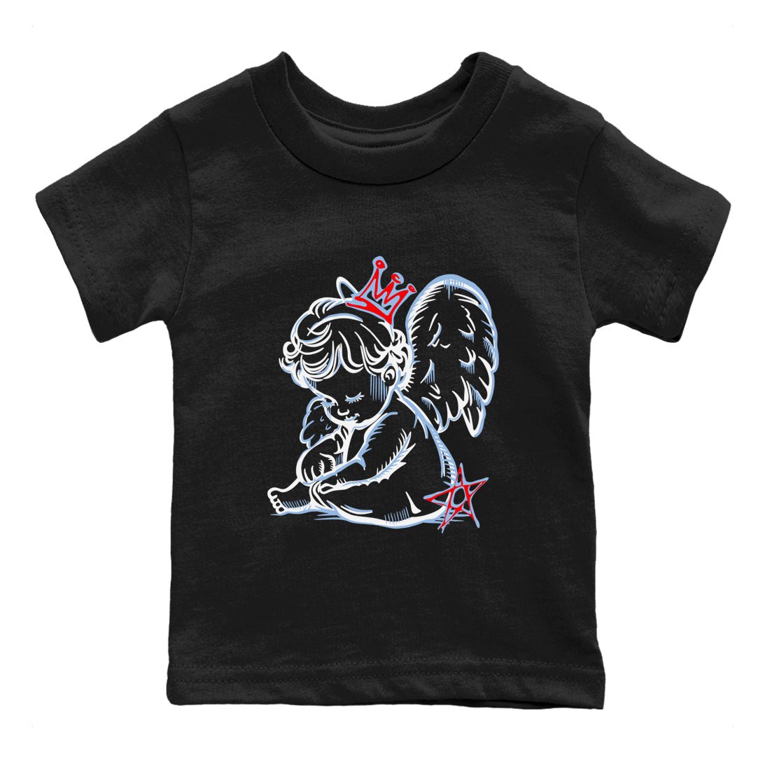 AJ6 Fire Red shirts to match jordans Neon Angel best t shirts to wear with jordans Air Jordan 6 Fire Red match shoes to clothes SNRT Sneaker Tees Youth Baby Black 2 tee