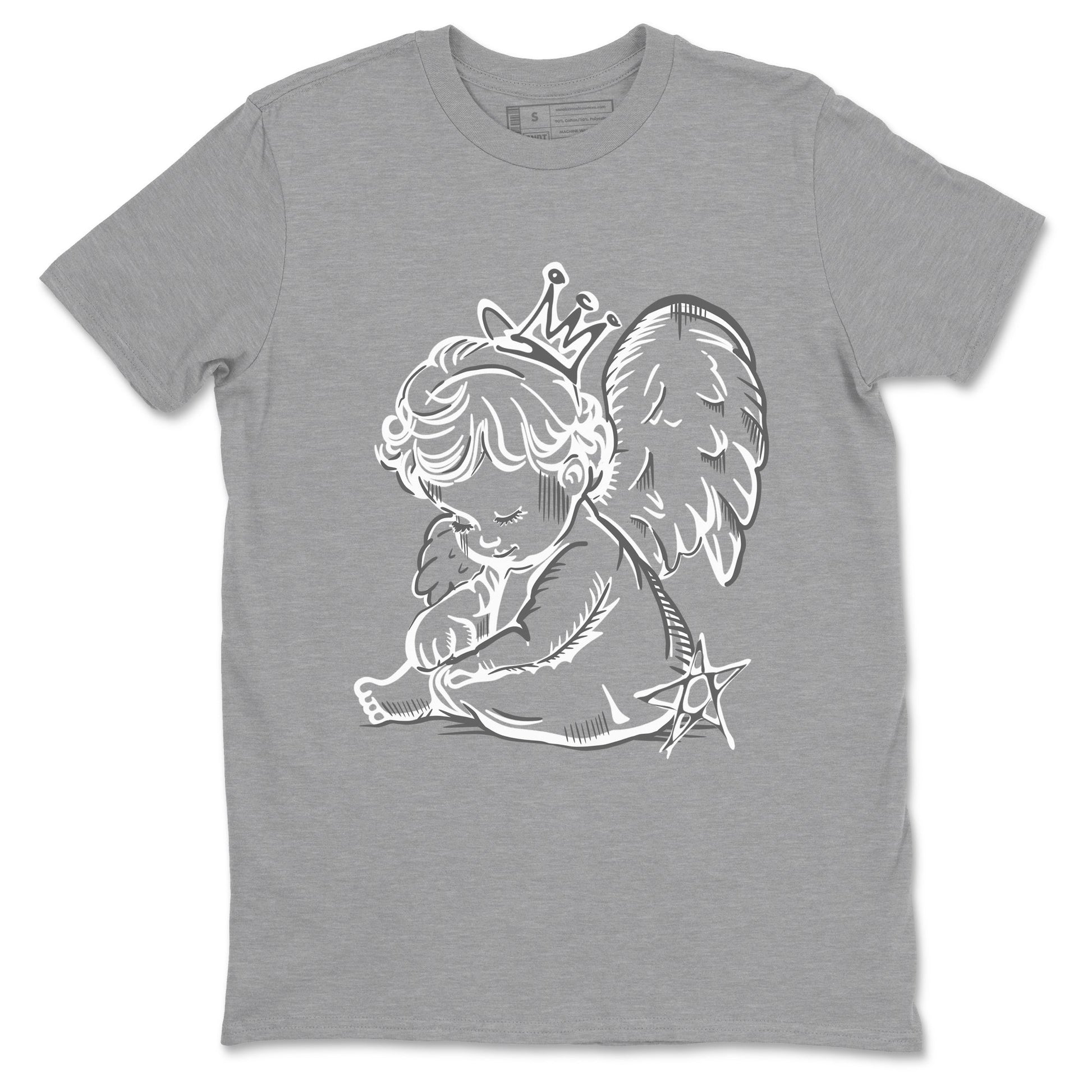 9s Cool Grey shirts to match jordans Neon Angel sneaker match tees Air Jordan 9 Retro Cool Grey match shoes to clothes SNRT Sneaker Tees unisex cotton Heather Grey 2 shirts