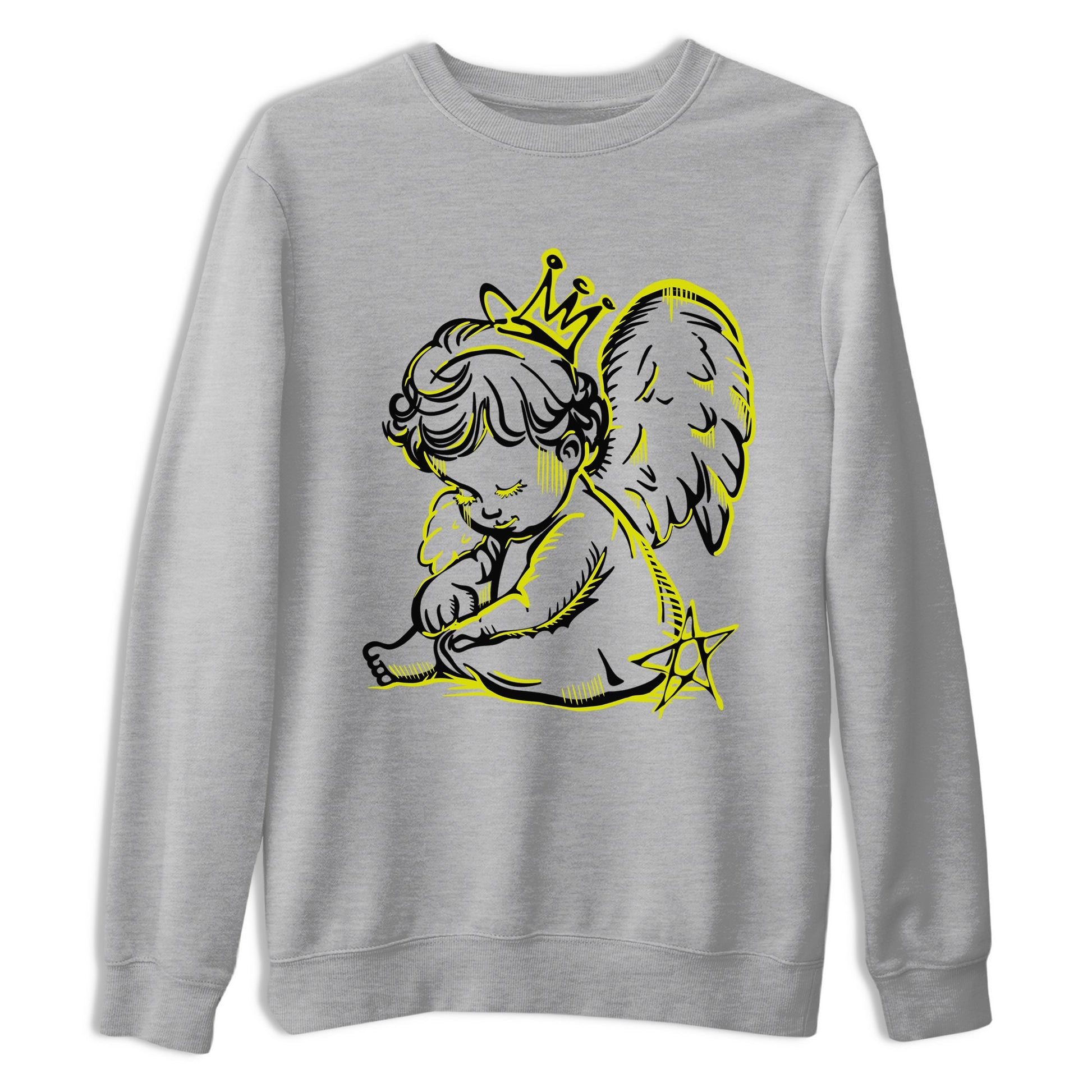 Neon Angel sneaker match t-shirt styled to complete your fit with the Air Max 90 Cyber sneakers, shown in Heather Grey 2.