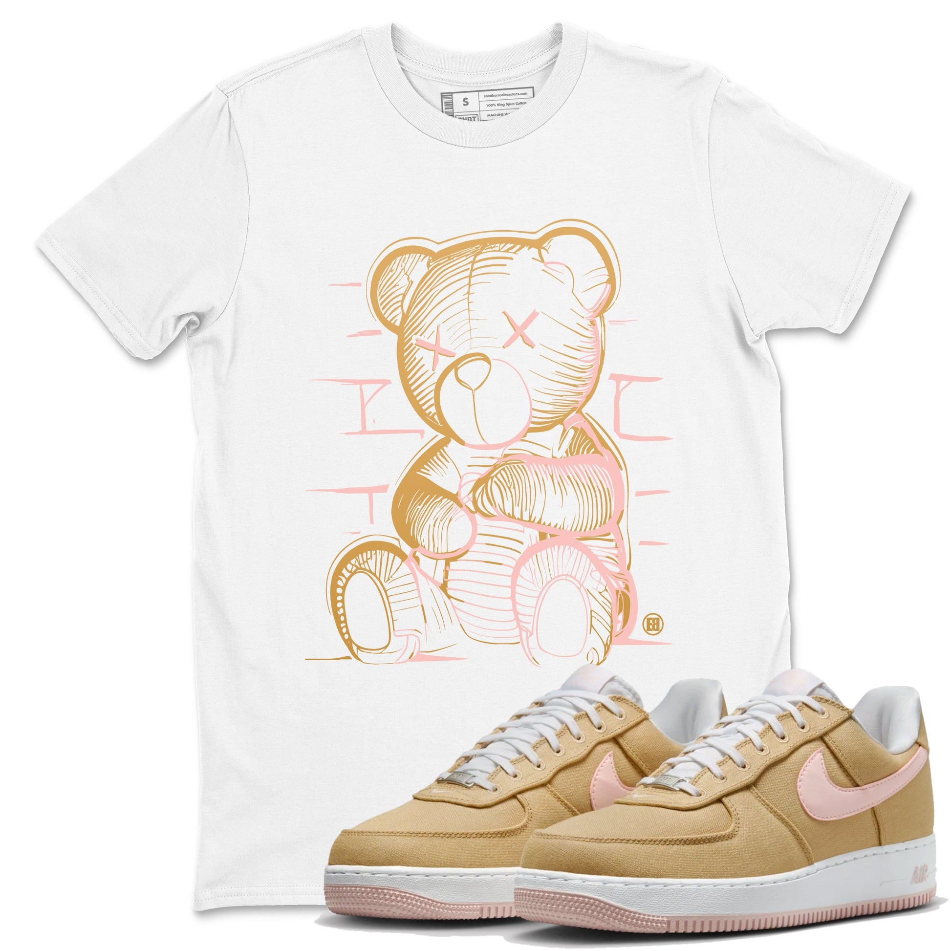 Air Force 1 Low Linen shirts to match jordans Neon Bear sneaker match tees Air Force 1 Linen Graphic Shirts To Match AF1 SNRT Sneaker Tees unisex cotton White 1 shirts