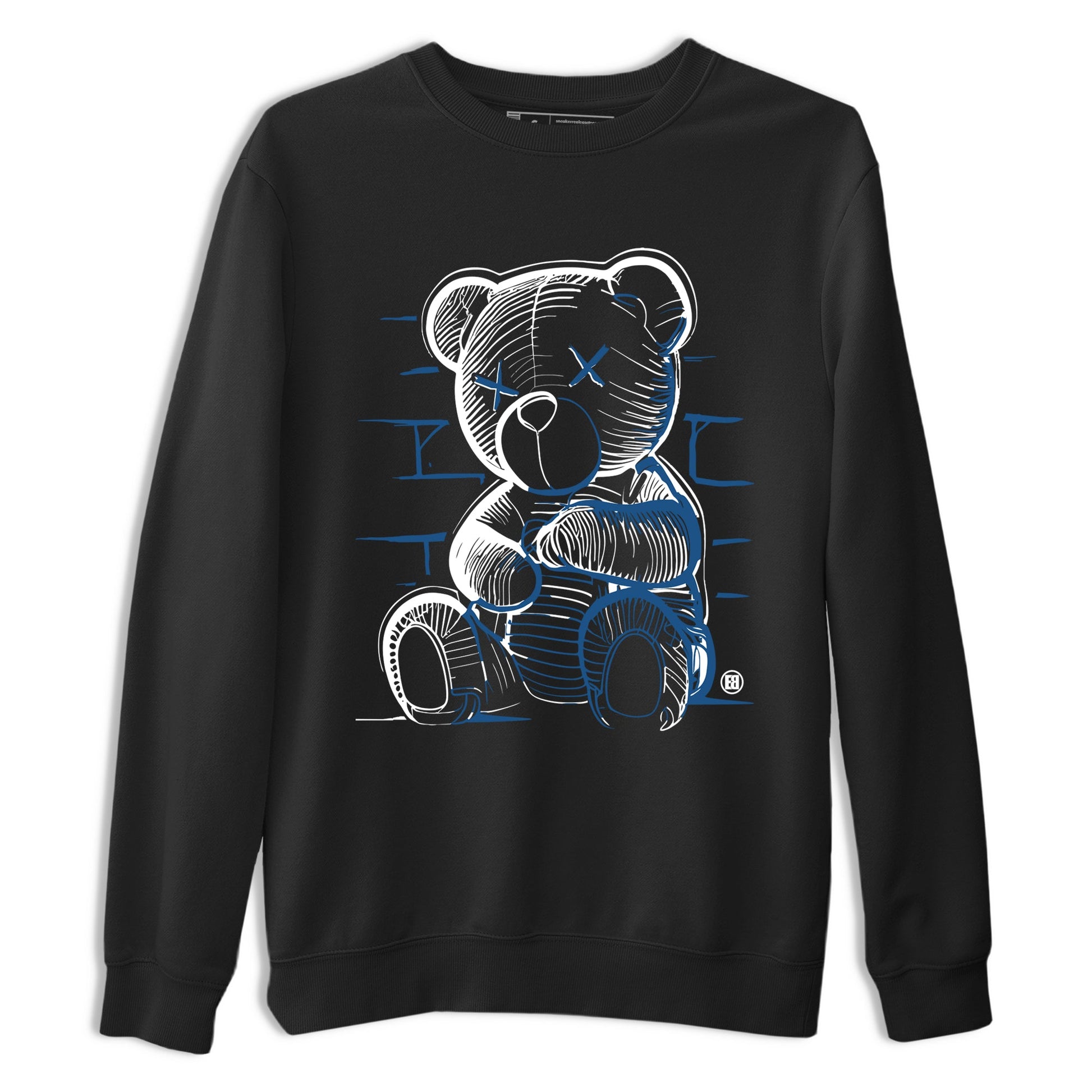 Sneaker match tees – Sneaker Tees To Match Air Jordan 12 French Blue Shoes – Neon Bear Tee Black 2