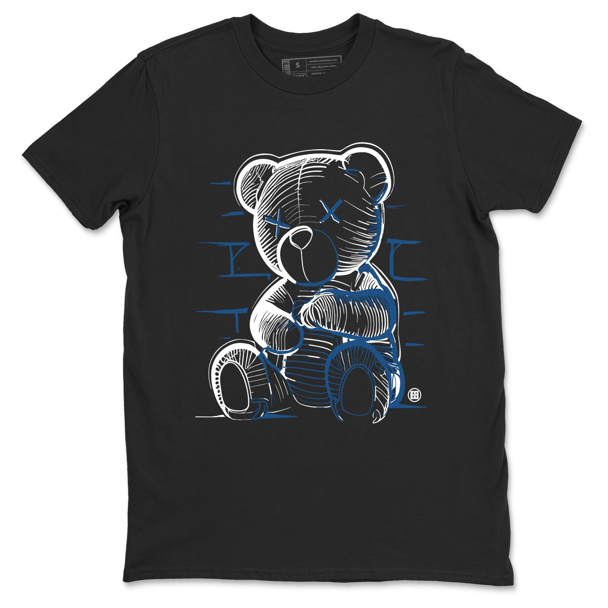 Sneaker match tees – Sneaker Tees To Match Air Jordan 12 French Blue Shoes – Neon Bear Tee Black 2