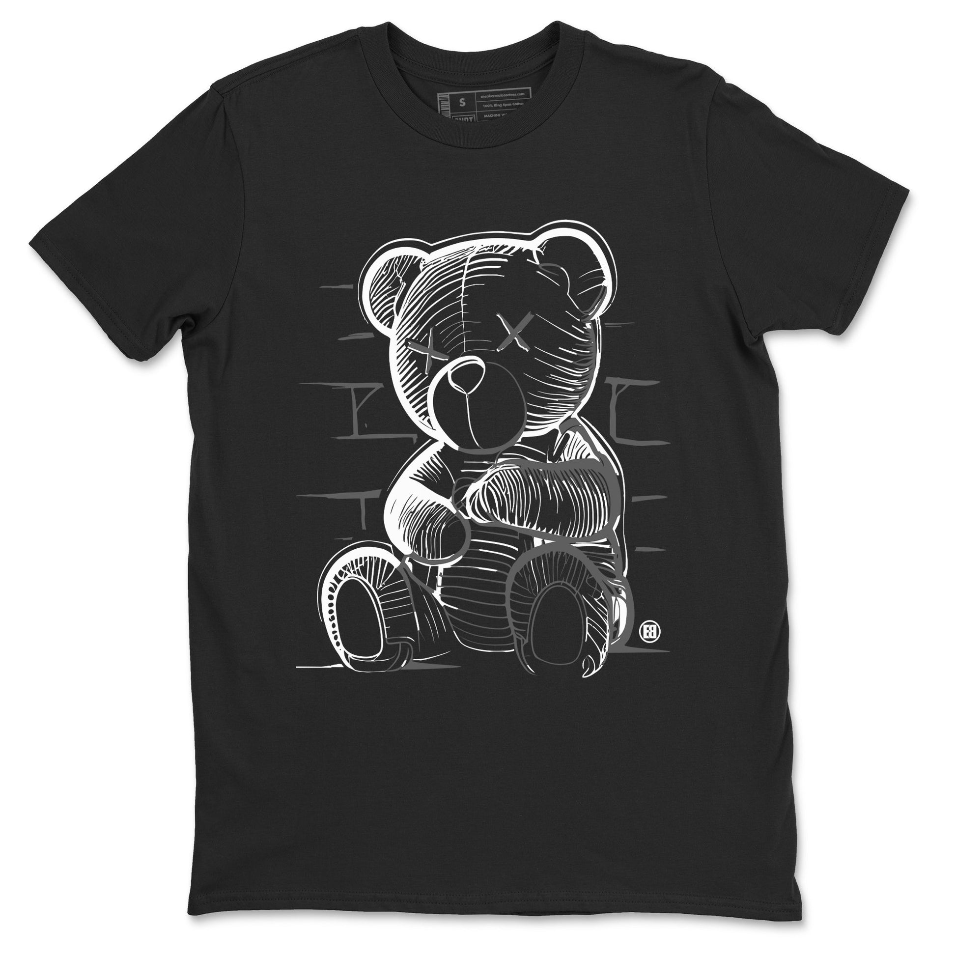 9s Cool Grey shirts to match jordans Neon Bear sneaker match tees Air Jordan 9 Cool Grey match shoes to clothes SNRT Sneaker Tees unisex cotton Black 2 shirts