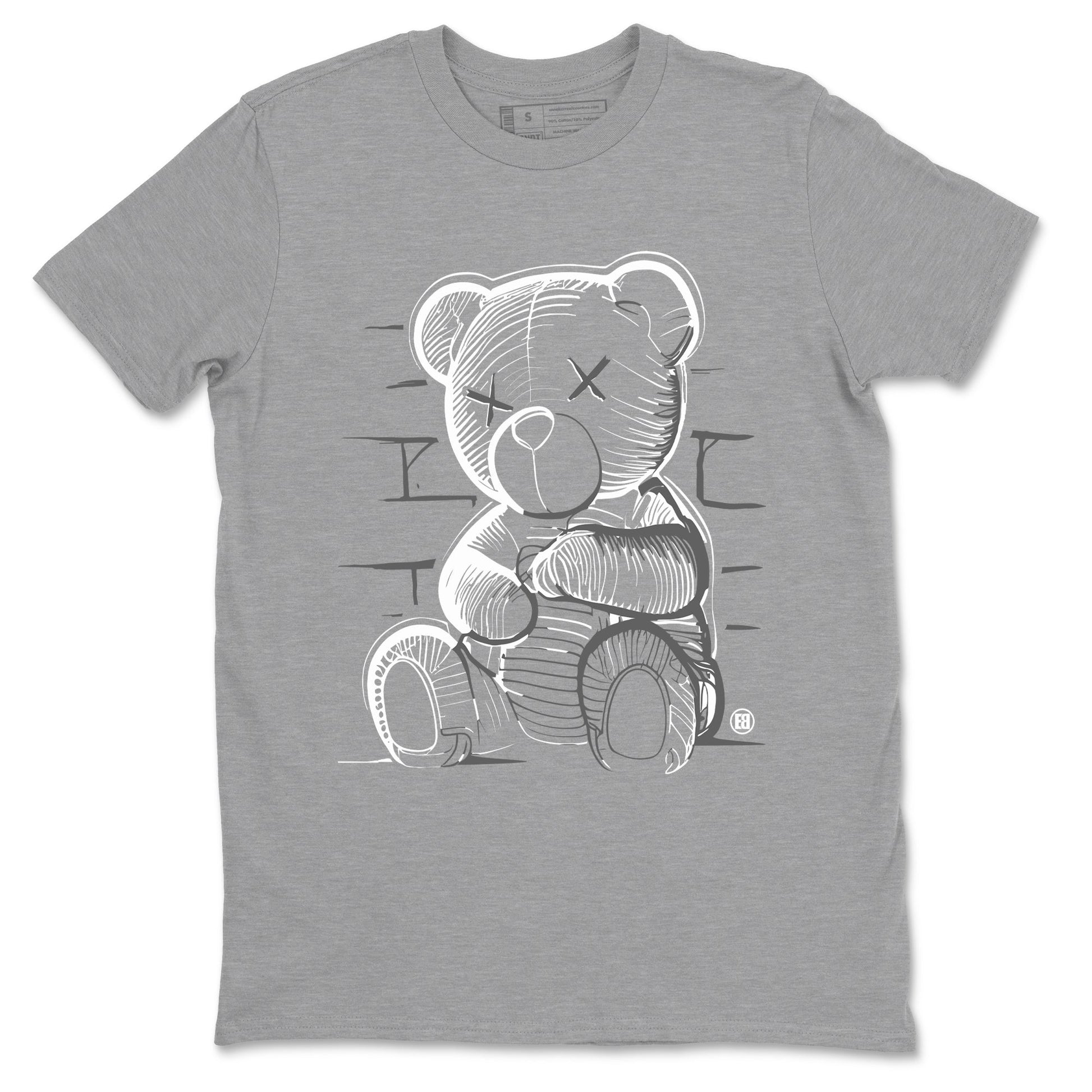9s Cool Grey shirts to match jordans Neon Bear sneaker match tees Air Jordan 9 Cool Grey match shoes to clothes SNRT Sneaker Tees unisex cotton Heather Grey 2 shirts