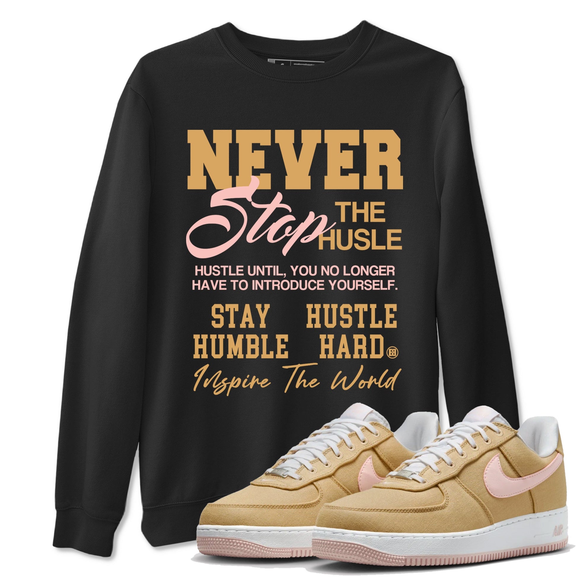 Air Force 1 Low Linen shirts to match jordans Never Stop The Hustle sneaker match tees Air Force 1 Linen Graphic Shirts To Match AF1 SNRT Sneaker Tees unisex cotton Black 1 shirts