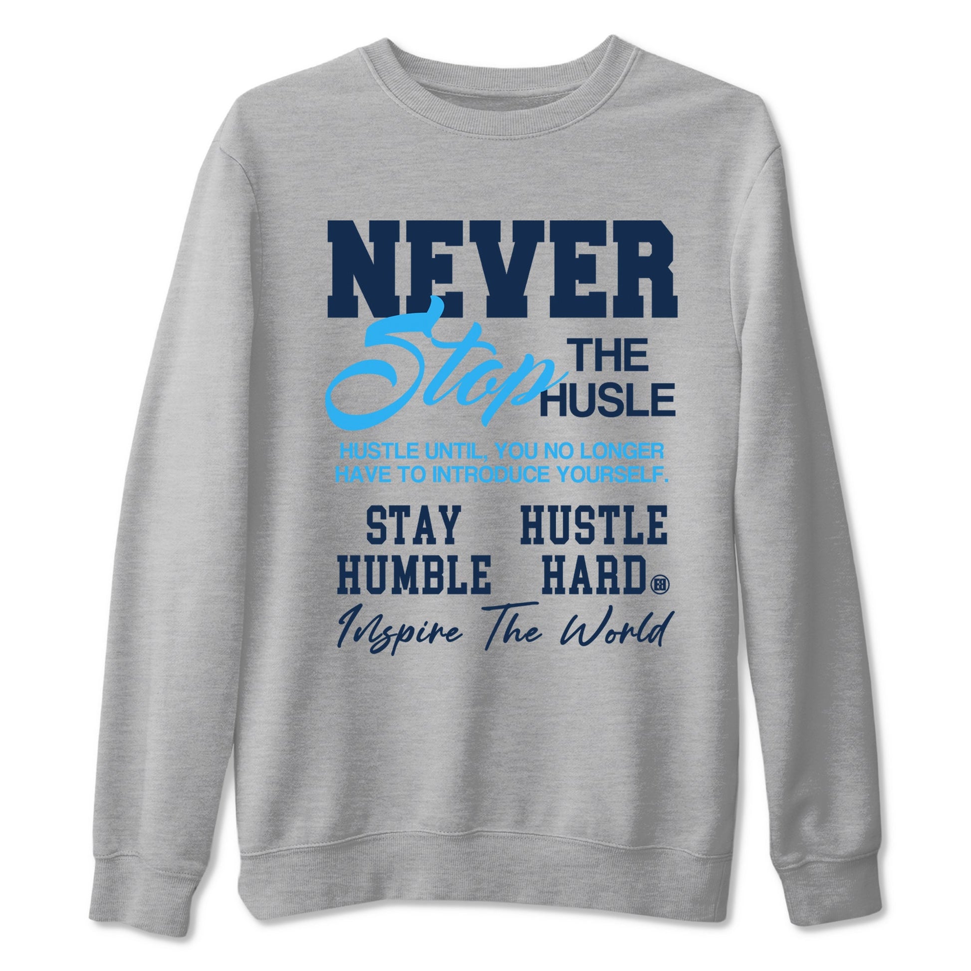 1s Obsidian shirts to match jordans Never Stop The Hustle shirts to match Jordans AJ1 Retro Low OG Obsidian match shoes to clothes SNRT Sneaker Tees unisex cotton Heather Grey 2 shirts