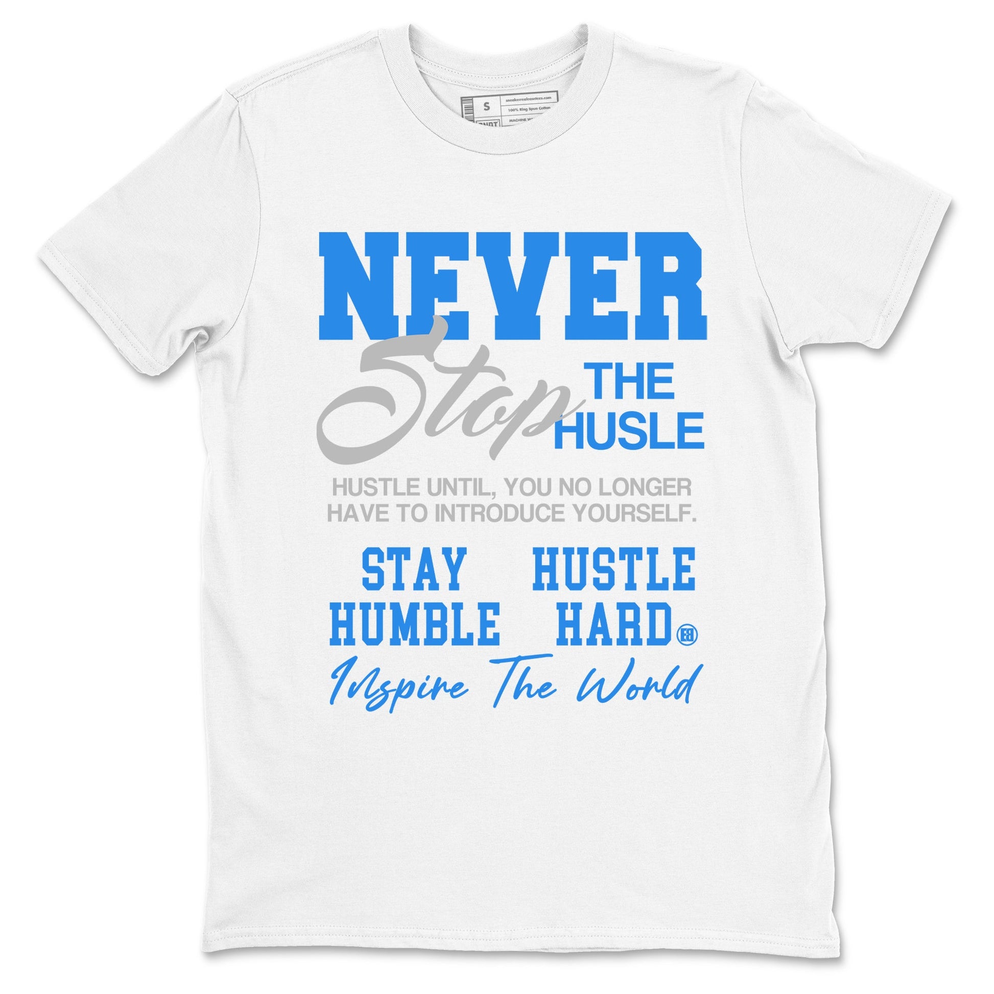 Air Jordan 3s Lucky Shorts shirts to match jordans Never Stop The Hustle best t shirts to wear with jordans Air Jordan 3 Lucky Shorts match shoes to clothes SNRT Sneaker Tees unisex cotton White 2 shirts