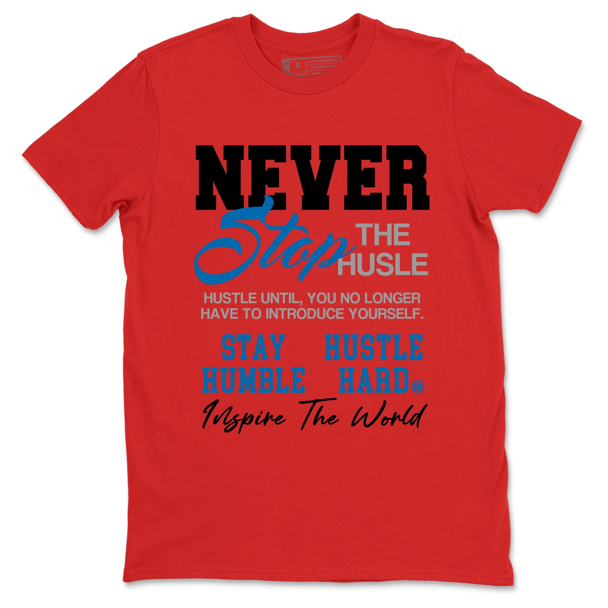 3s Rare Air shirts to match jordans Never Stop The Hustle best t shirts to wear with jordans Air Jordan 3 OG Rare Air match shoes to clothes SNRT Sneaker Tees unisex cotton Red 2 shirts