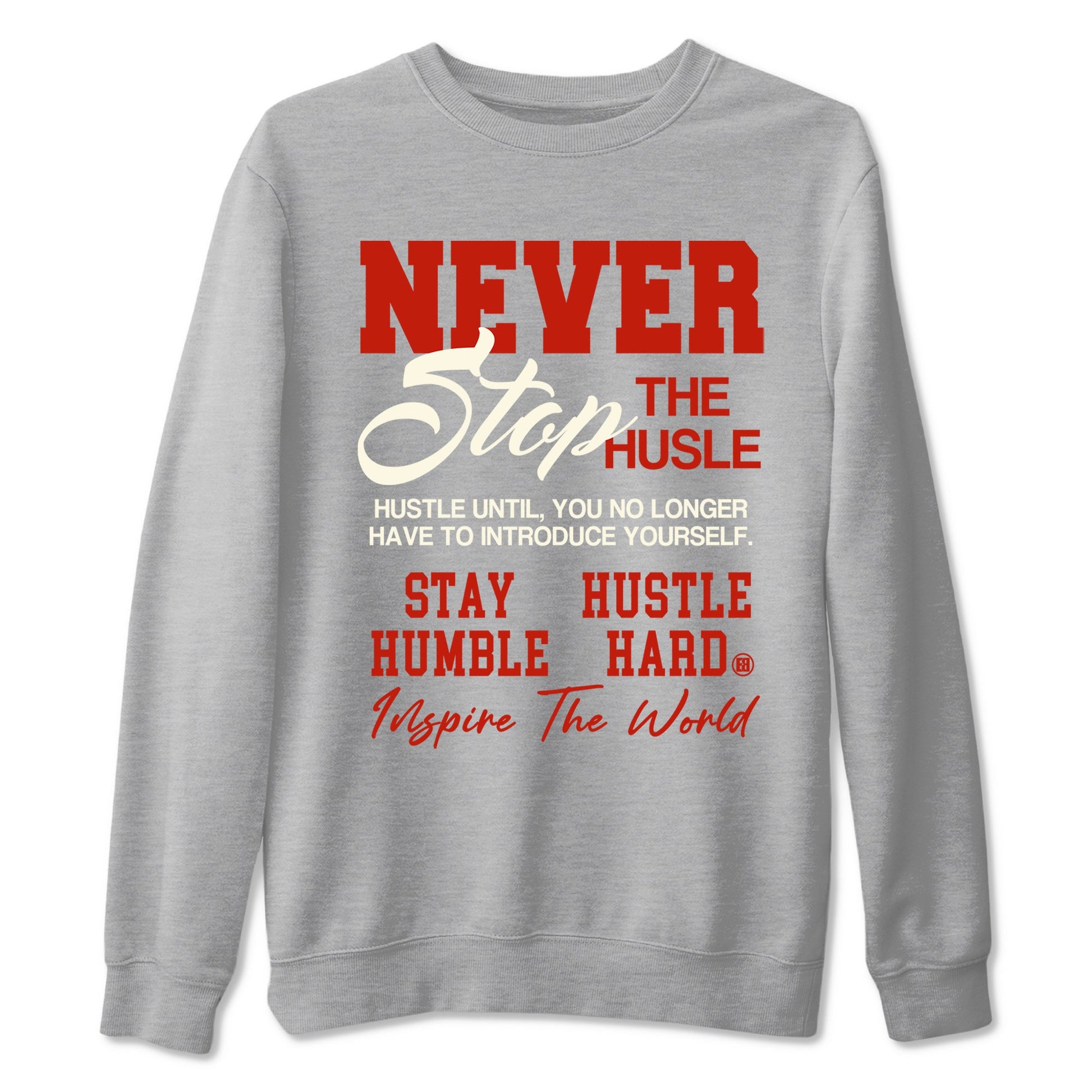4s Brick By Brick best t shirts to wear with jordans Never Stop The Hustle sneaker match tees Nigel Sylvester x Air Jordan 4 Brick by Brick match shoes to clothes SNRT Sneaker Tees unisex cotton Heather Grey 2 shirts