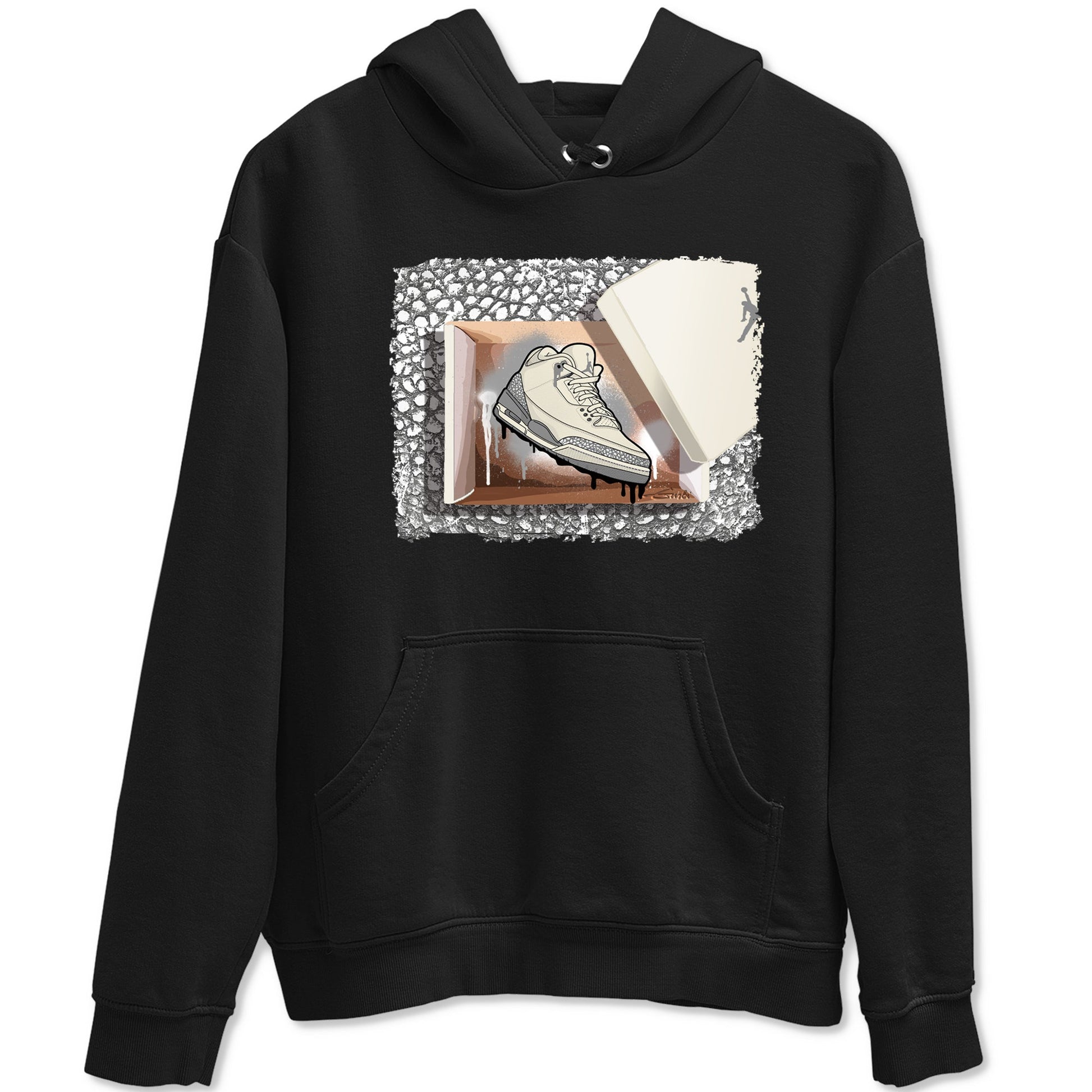 3s WMNS Sail and Cement Grey shirts to match jordans New Kicks graphic tees Air Jordan 3 Sail and Cement Grey match shoes to clothes SNRT Sneaker Tees unisex cotton Black 2 shirts