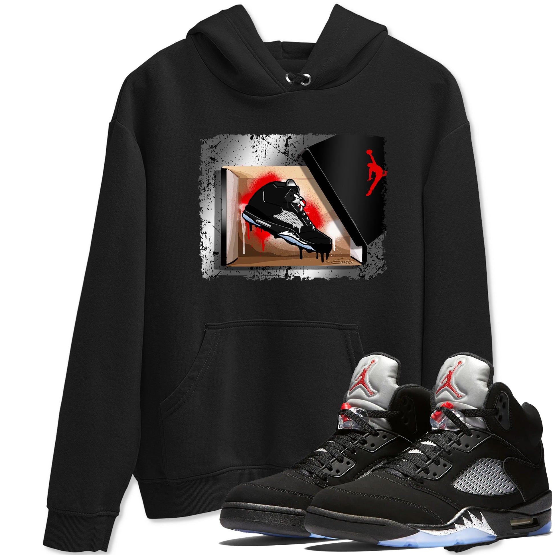 AJ5 Reimagined shirts to match jordans New Kicks best t shirts to wear with jordans Air Jordan 5 Retro OG Reimagined match shoes to clothes SNRT Sneaker Tees unisex cotton Black 1 shirts