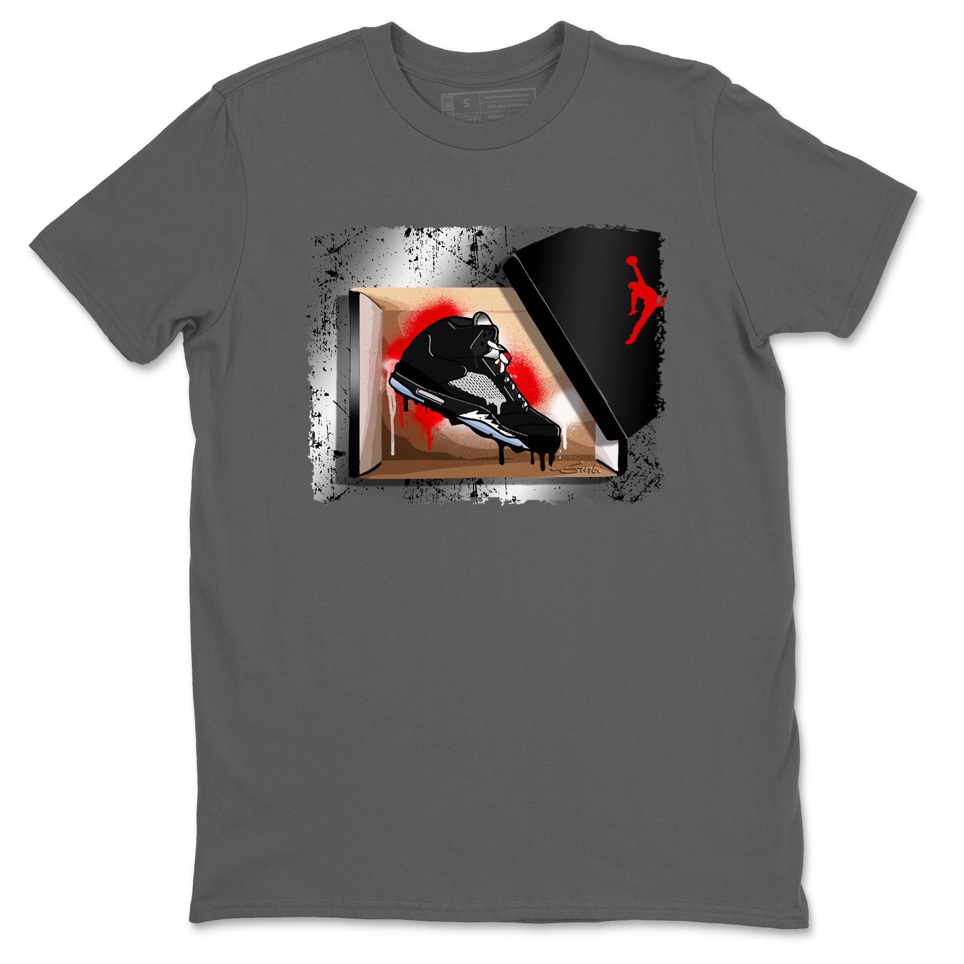 AJ5 Reimagined shirts to match jordans New Kicks best t shirts to wear with jordans Air Jordan 5 Retro OG Reimagined match shoes to clothes SNRT Sneaker Tees unisex cotton Cool Grey 2 shirts