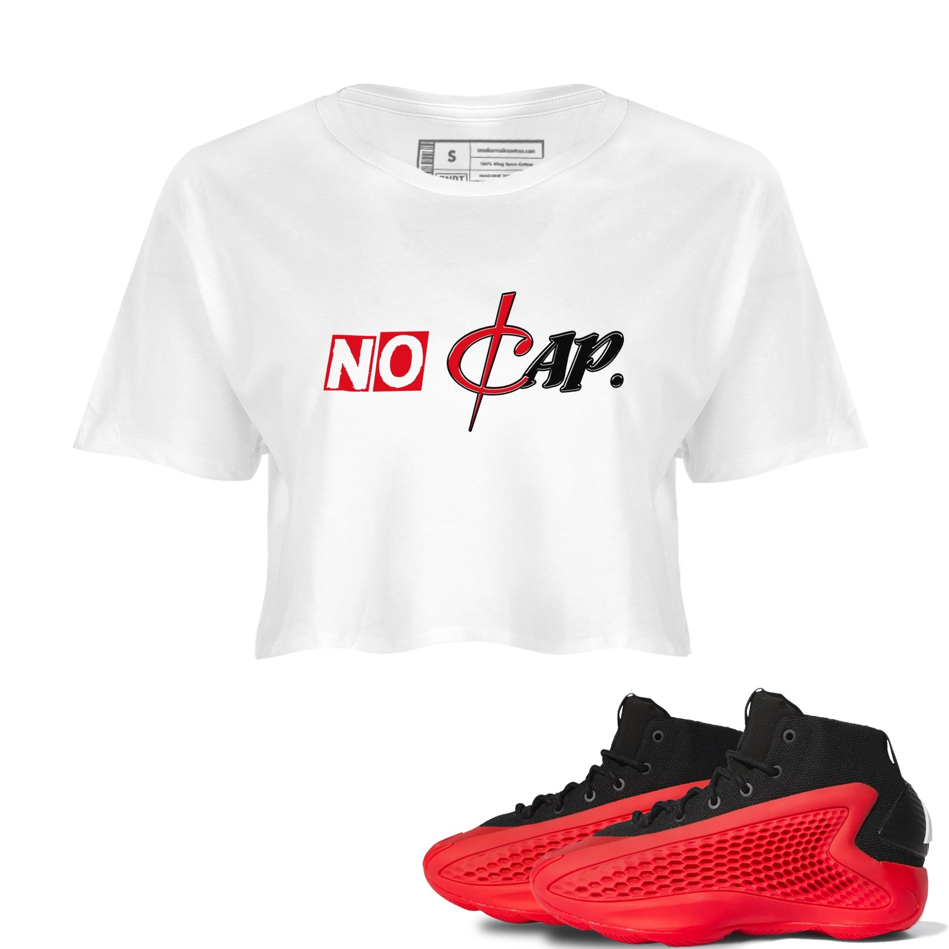 AE1 Bred shirts to match jordans No Cap sneaker match tees AE1 Bred match shoes to clothes SNRT Sneaker Tees unisex cotton White 1 crop tee
