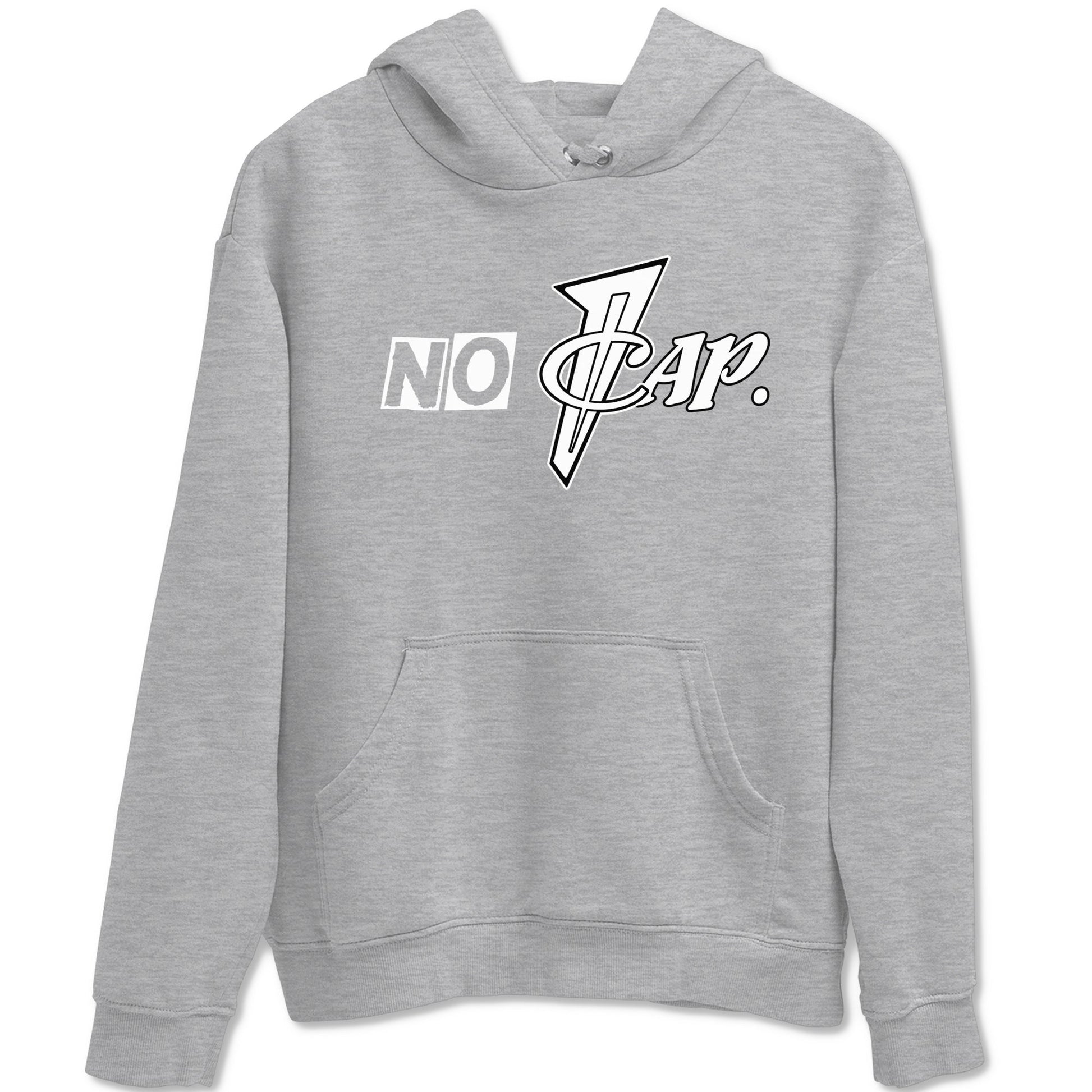 No Cap sneaker match t-shirt styled to complete your fit with the Air Foamposite One Triple White sneakers, shown in Heather Grey 2.