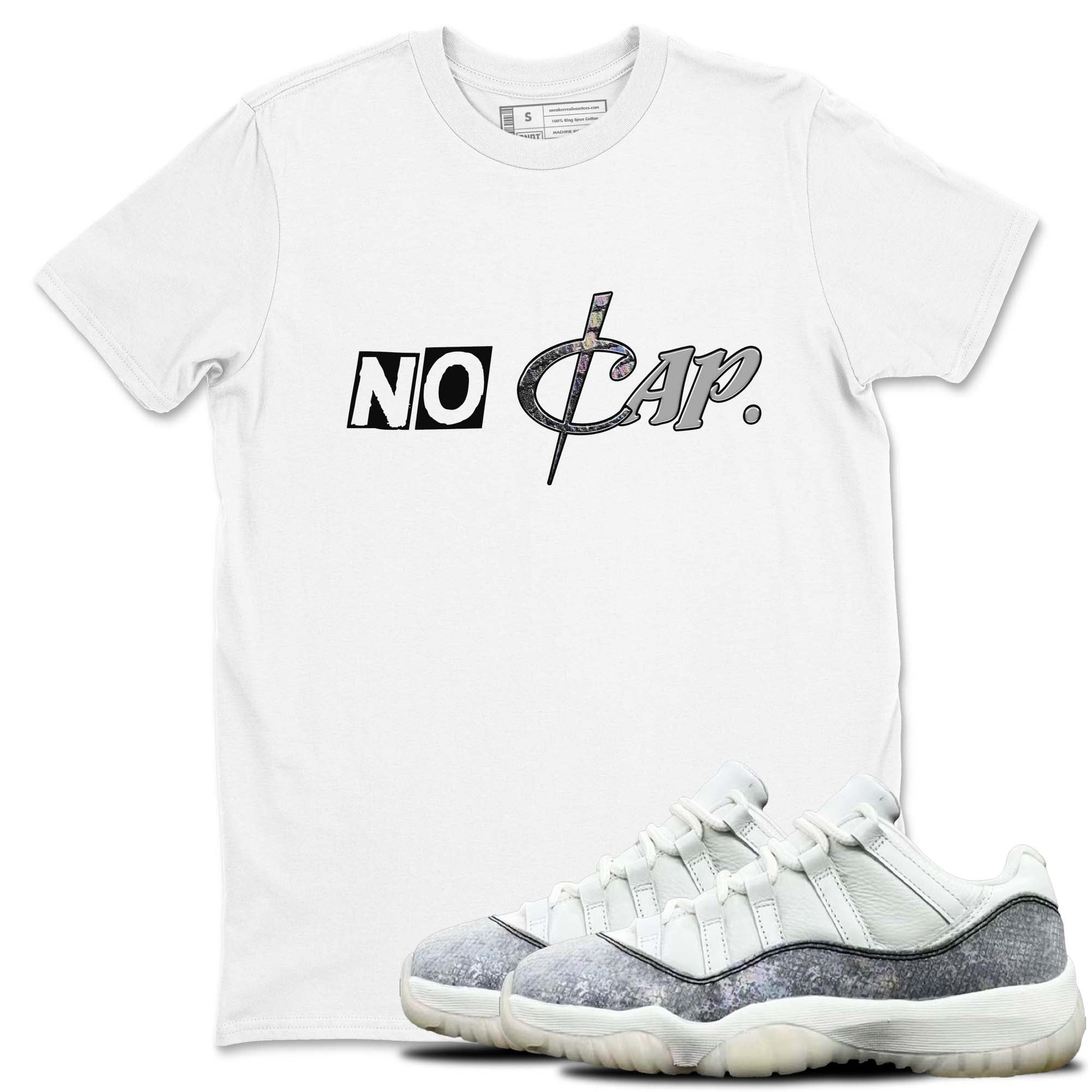 11s Year Of The Snake shirts to match jordans No Cap shirts to match jordans Air Jordan 11 Retro Low Year Of The Snake match shoes to clothes SNRT Sneaker Tees unisex cotton White 1 shirts