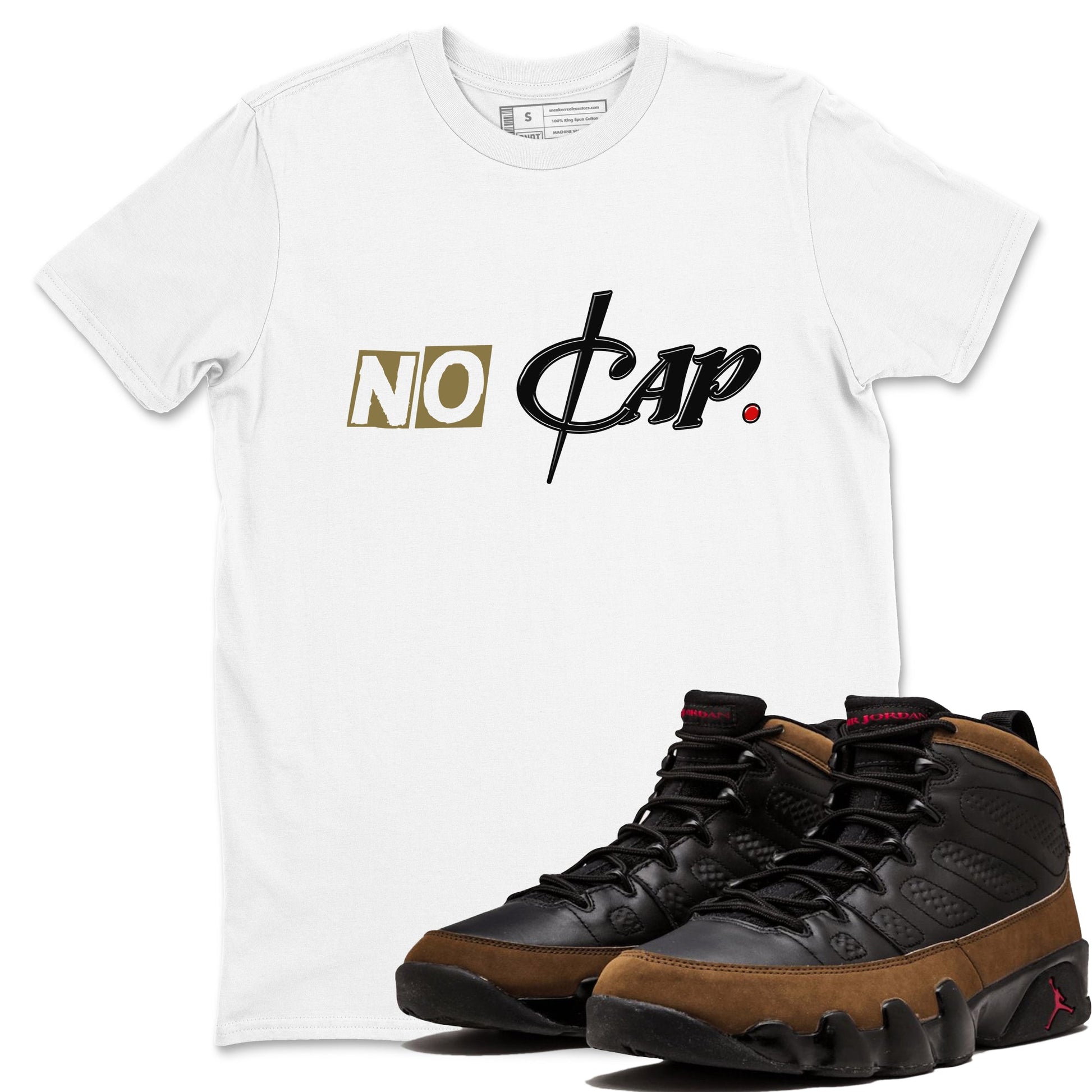 9s Olive shirts to match jordans No Cap sneaker match tees Air Jordan 9 Olive match shoes to clothes SNRT Sneaker Tees unisex cotton White 1 shirts