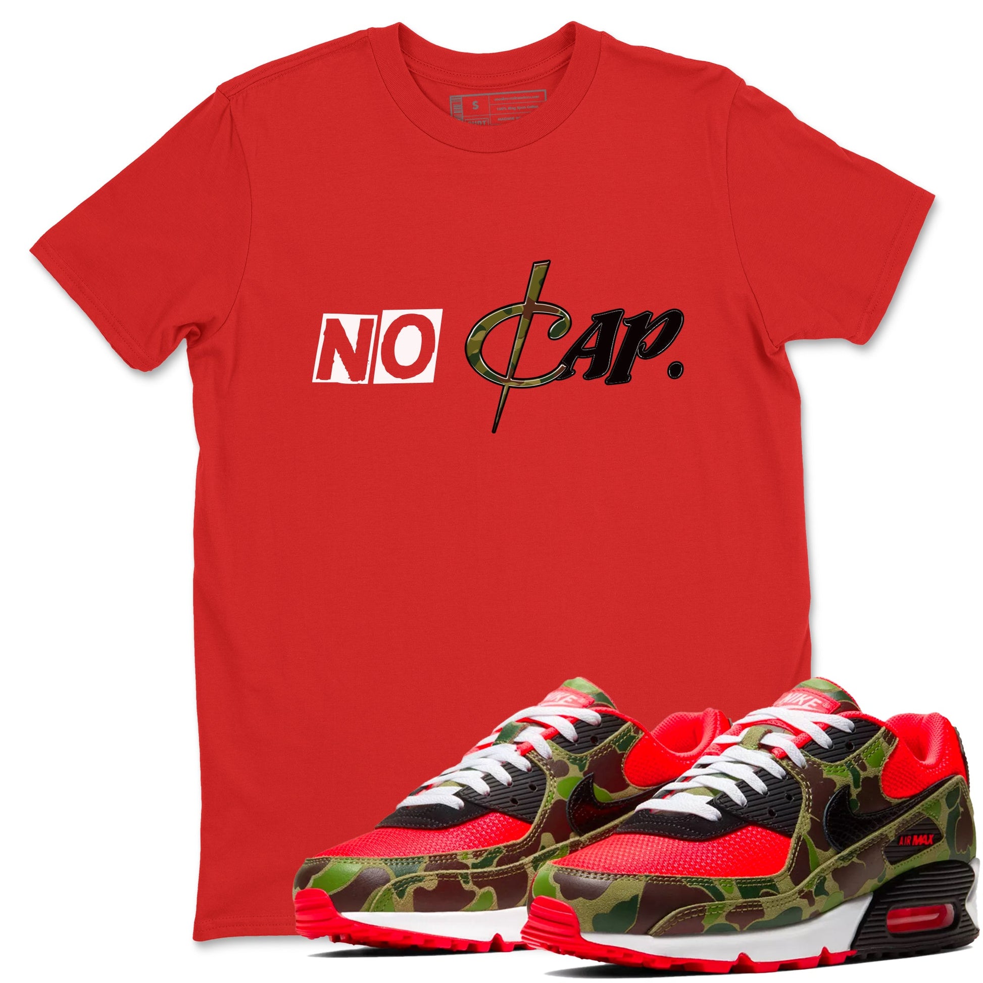 Air Max 90 Duck Camo shirts to match jordans No Cap sneaker match tees Air Max 90 Reverse Duck Camo match shoes to clothes SNRT Sneaker Tees unisex cotton Red 1 shirts
