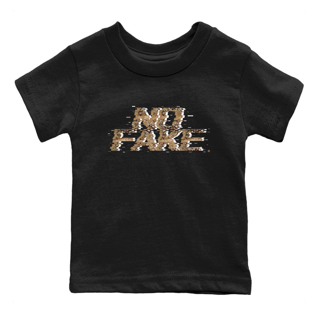 AF1 Ivory Snake shirt to match jordans No Fake Glitch sneaker tees Air Force 1 Ivory Snake SNRT sneaker release tees baby toddler Black 2 cotton Shirt