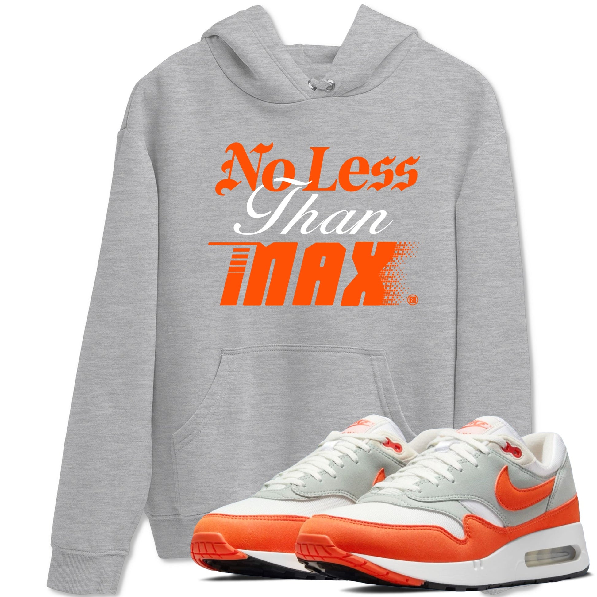 Air Max 1 OG '86 'Summit White and Cosmic Clay shirts to match jordans No Less Than Max sneaker match tees Air Max 1 Cosmic Clay match shoes to clothes SNRT Sneaker Tees unisex cotton Heather Grey 1 shirts