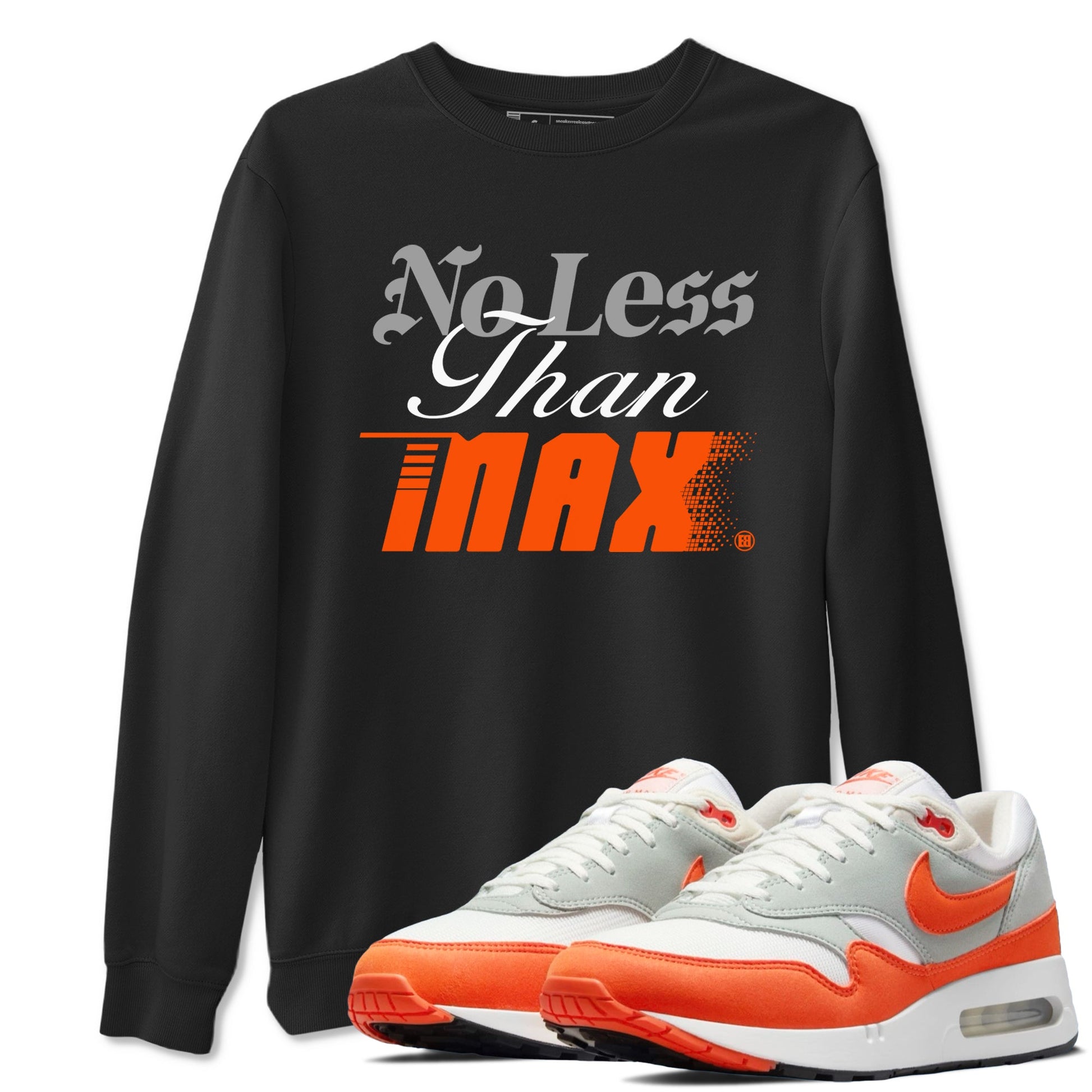 Air Max 1 OG '86 'Summit White and Cosmic Clay shirts to match jordans No Less Than Max sneaker match tees Air Max 1 Cosmic Clay match shoes to clothes SNRT Sneaker Tees unisex cotton Black 1 shirts