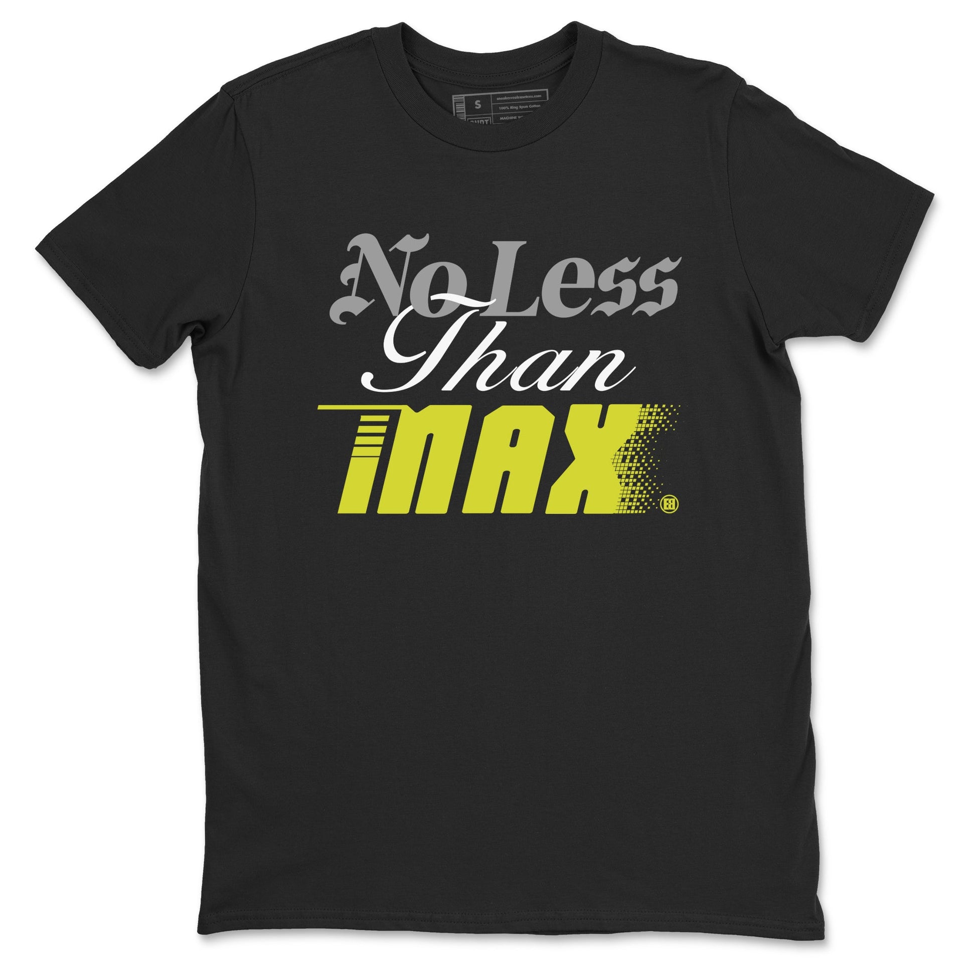 No Less Than Max sneaker match t-shirt styled to complete your fit with the Air Max 90 Cyber sneakers, shown in Black 2.