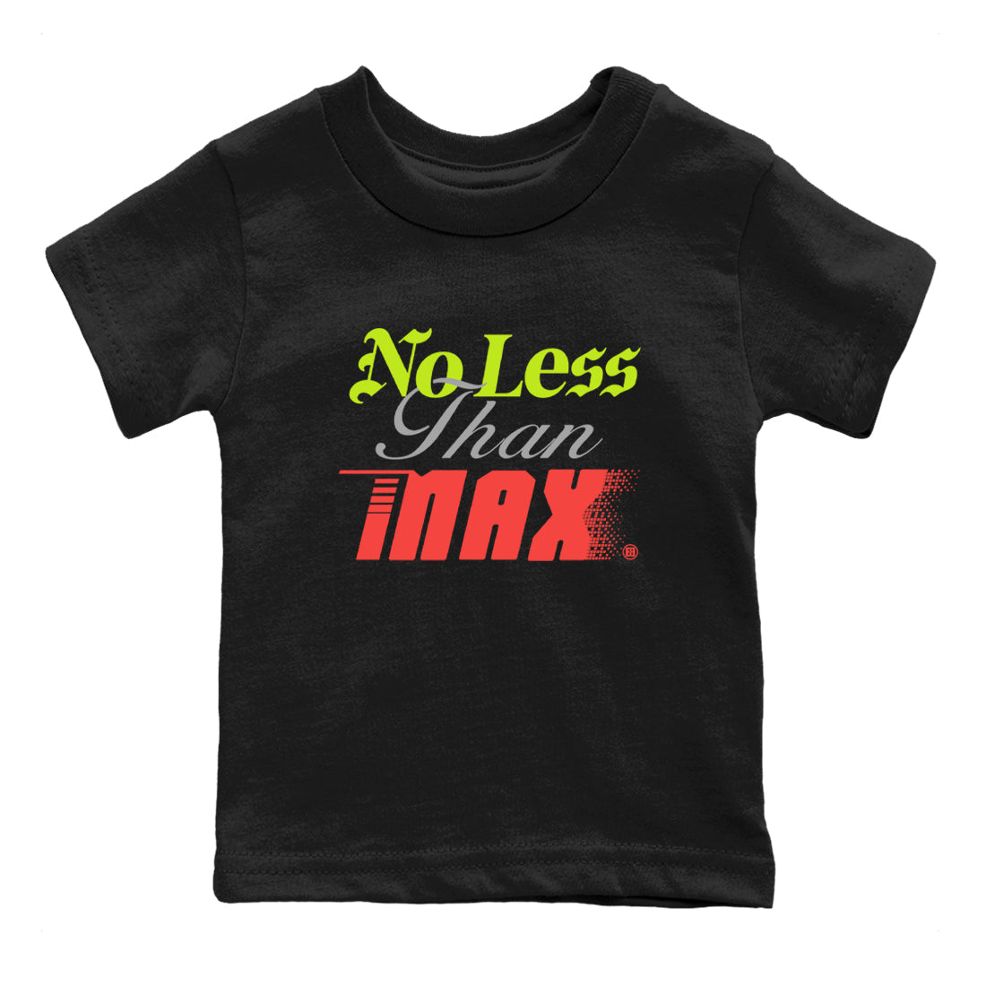 Sneaker Threads – Sneaker Tees To Match Air Max 90 Spruce Aura and Ghost Green – No Less Than Max Youth Graphic Tee Black 2. Perfect for Jordan releases 2025 colorways.