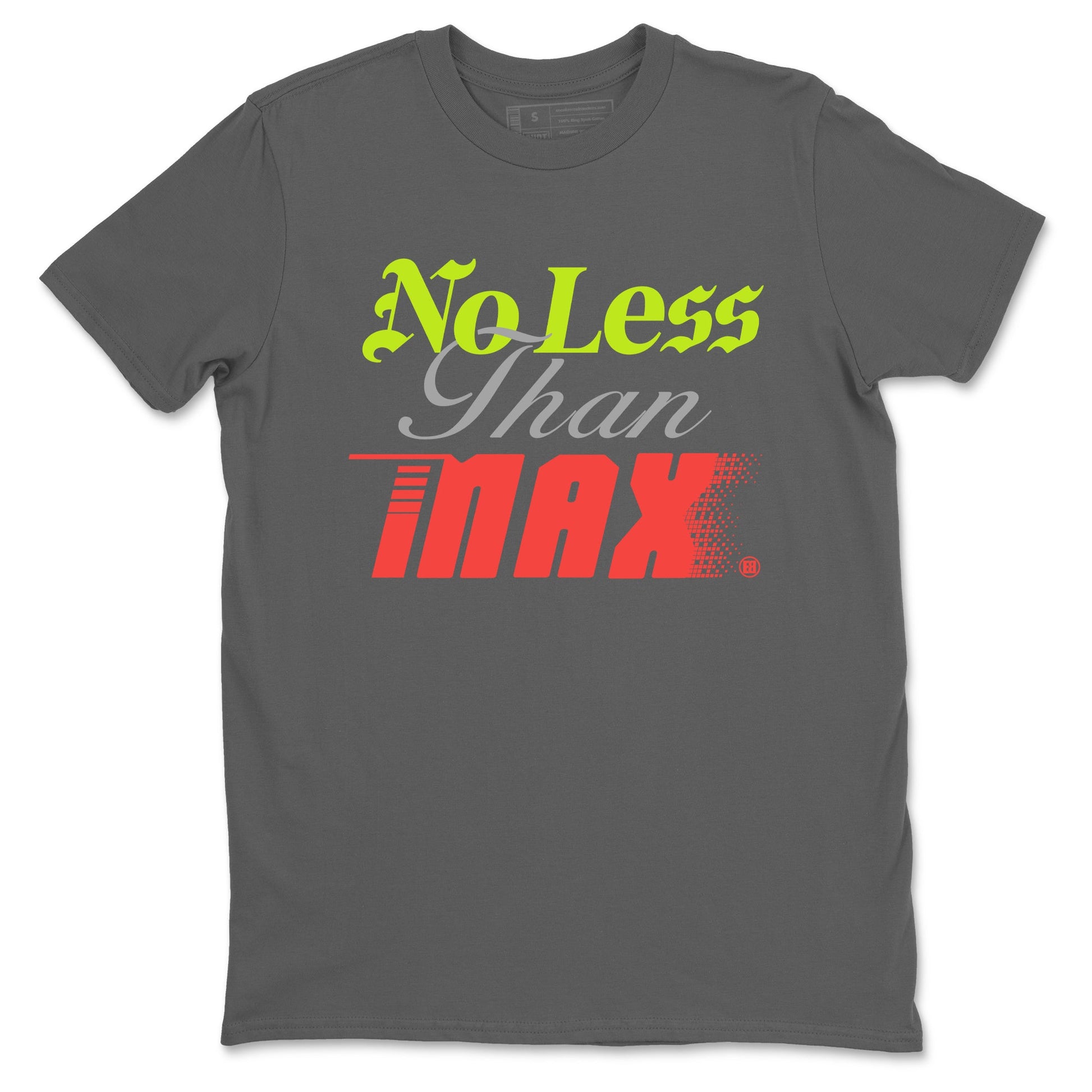 Sneaker Threads – Sneaker Tees To Match Air Max 90 Spruce Aura and Ghost Green – No Less Than Max Graphic Tee Cool Grey 2. Perfect for Jordan releases 2025 colorways.