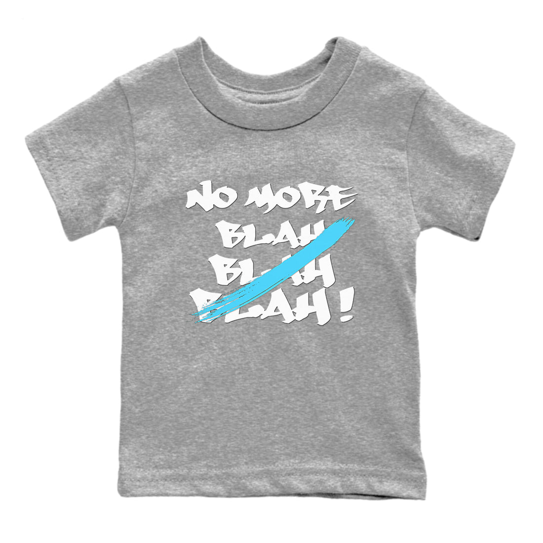 9s Powder Blue shirt to match jordans No More Blah sneaker tees Air Jordan 9 Powder Blue SNRT sneaker release tees baby toddler Heather Grey 2 cotton Shirt
