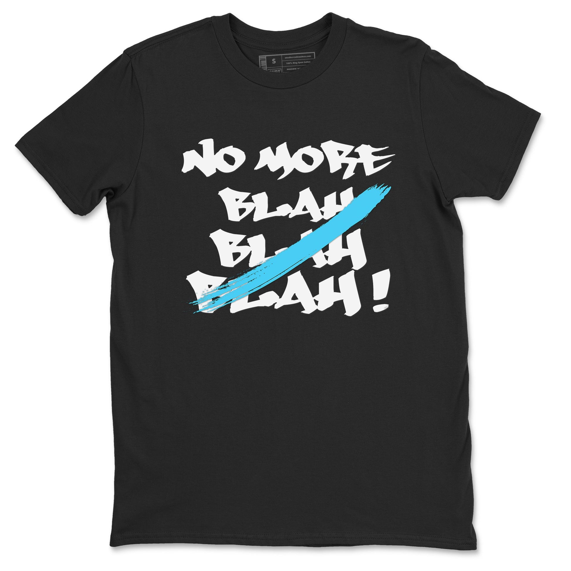 9s Powder Blue shirt to match jordans No More Blah sneaker tees Air Jordan 9 Powder Blue SNRT Sneaker Release Tees unisex cotton Black 2 crew neck shirt