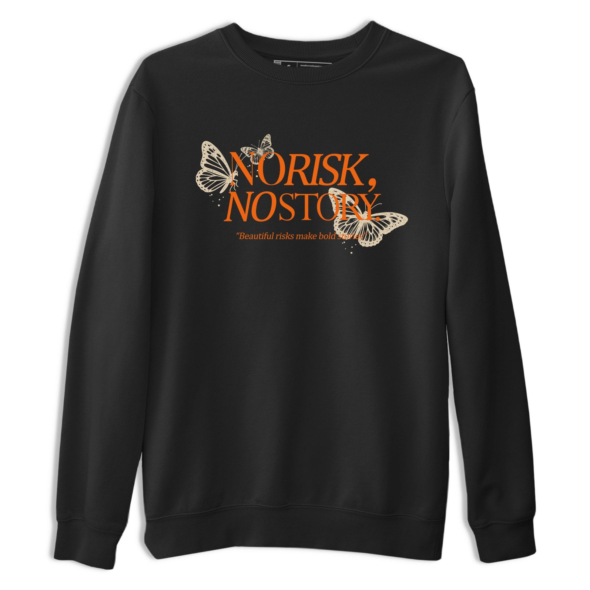 No Risk No Story sneaker match t-shirt styled to complete your fit with the Air Jordan 3 Starfish sneakers, shown in Black 2.