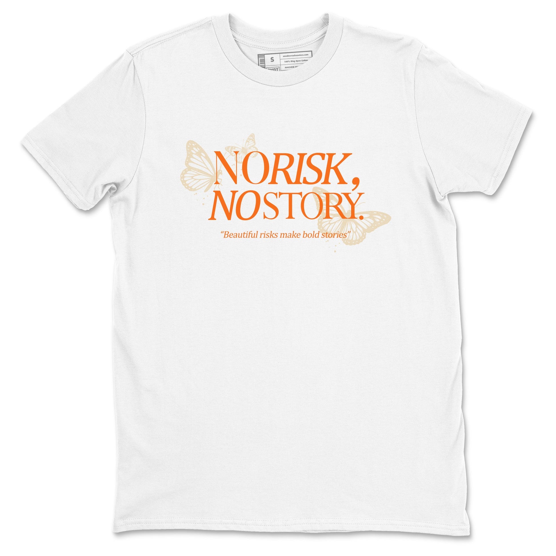 No Risk No Story sneaker match t-shirt styled to complete your fit with the Air Jordan 3 Starfish sneakers, shown in White 2.