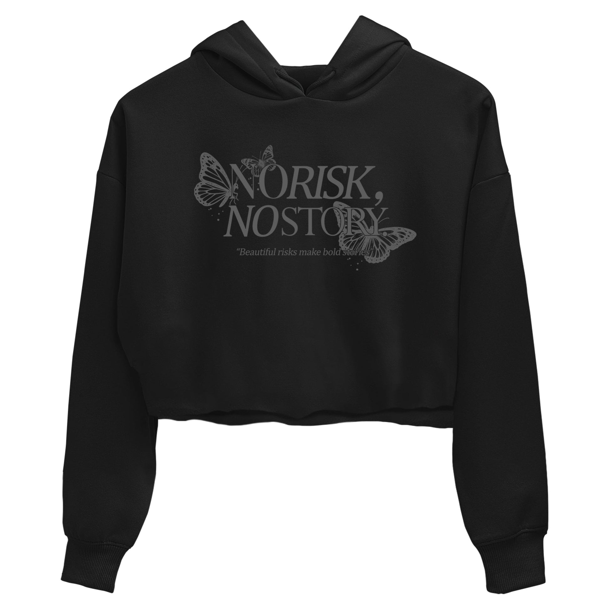 Sneaker match tees – Sneaker Tees To Match Air Jordan 4 Black Cat Shoes – No Risk No Story Crop T-Shirt Black 2