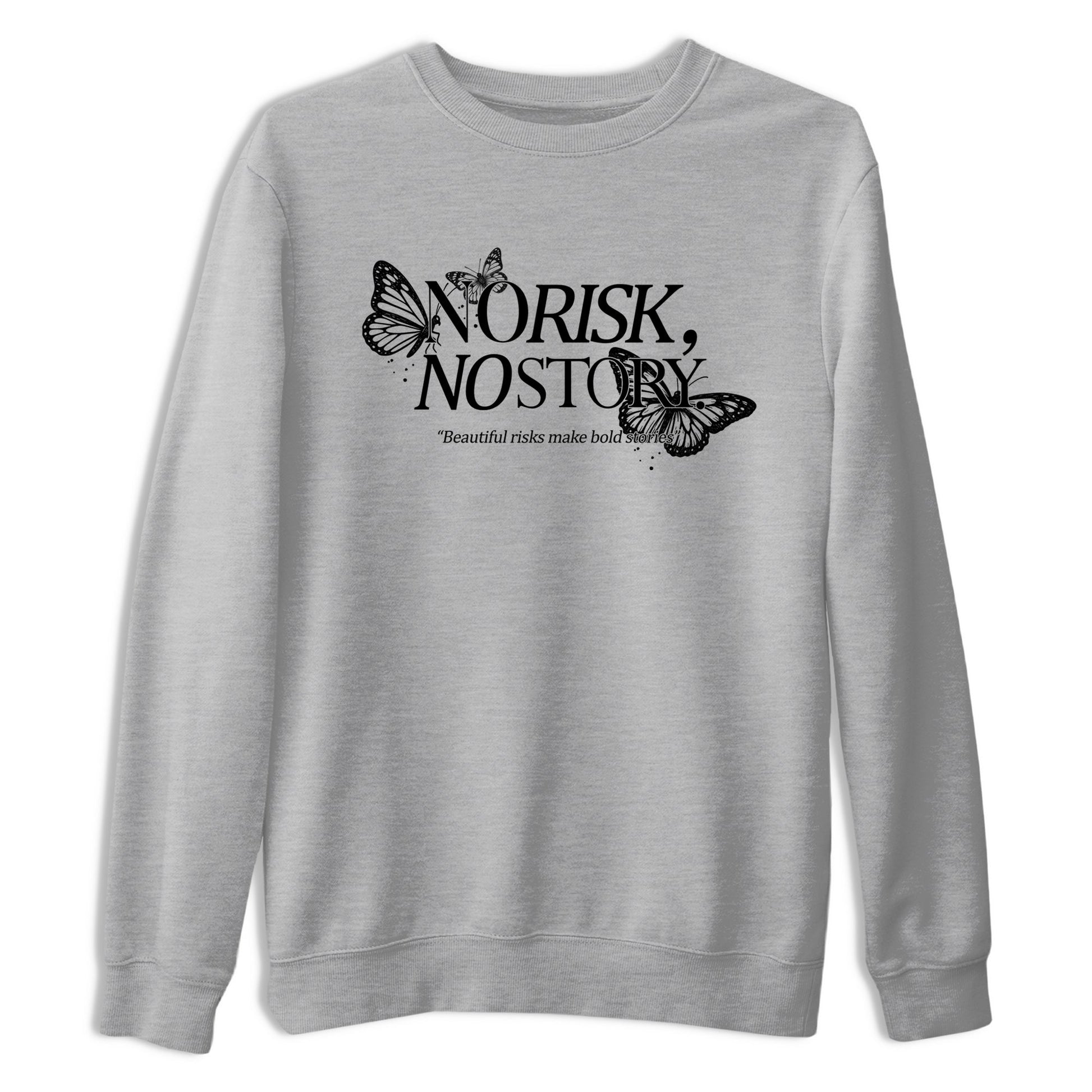 Sneaker match tees – Sneaker Tees To Match Air Jordan 4 Black Cat Shoes – No Risk No Story Tee Heather Grey 2
