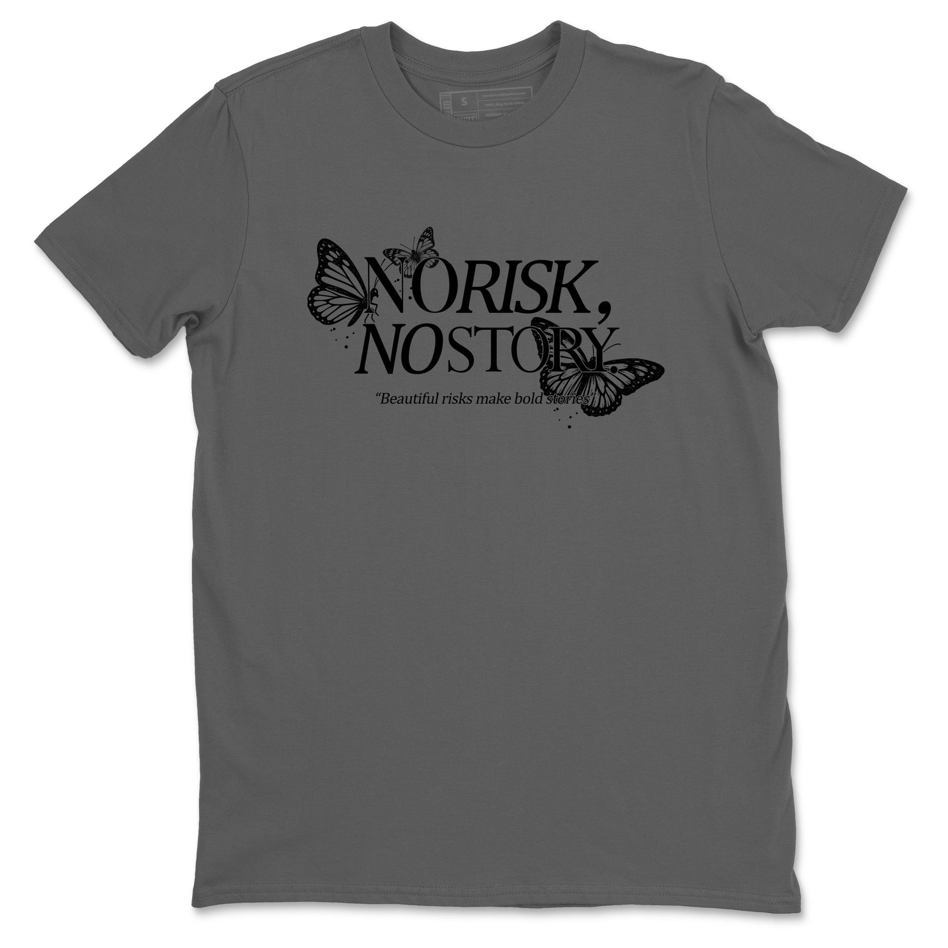 Sneaker match tees – Sneaker Tees To Match Air Jordan 4 Black Cat Shoes – No Risk No Story Tee Cool Grey 2