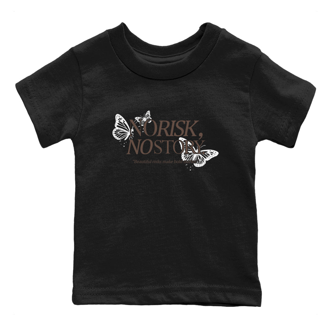 Sneaker match tees – Sneaker Tees To Match Air Jordan 4 Cave Stone Shoes – No Risk No Story Kids T-Shirt Black 2
