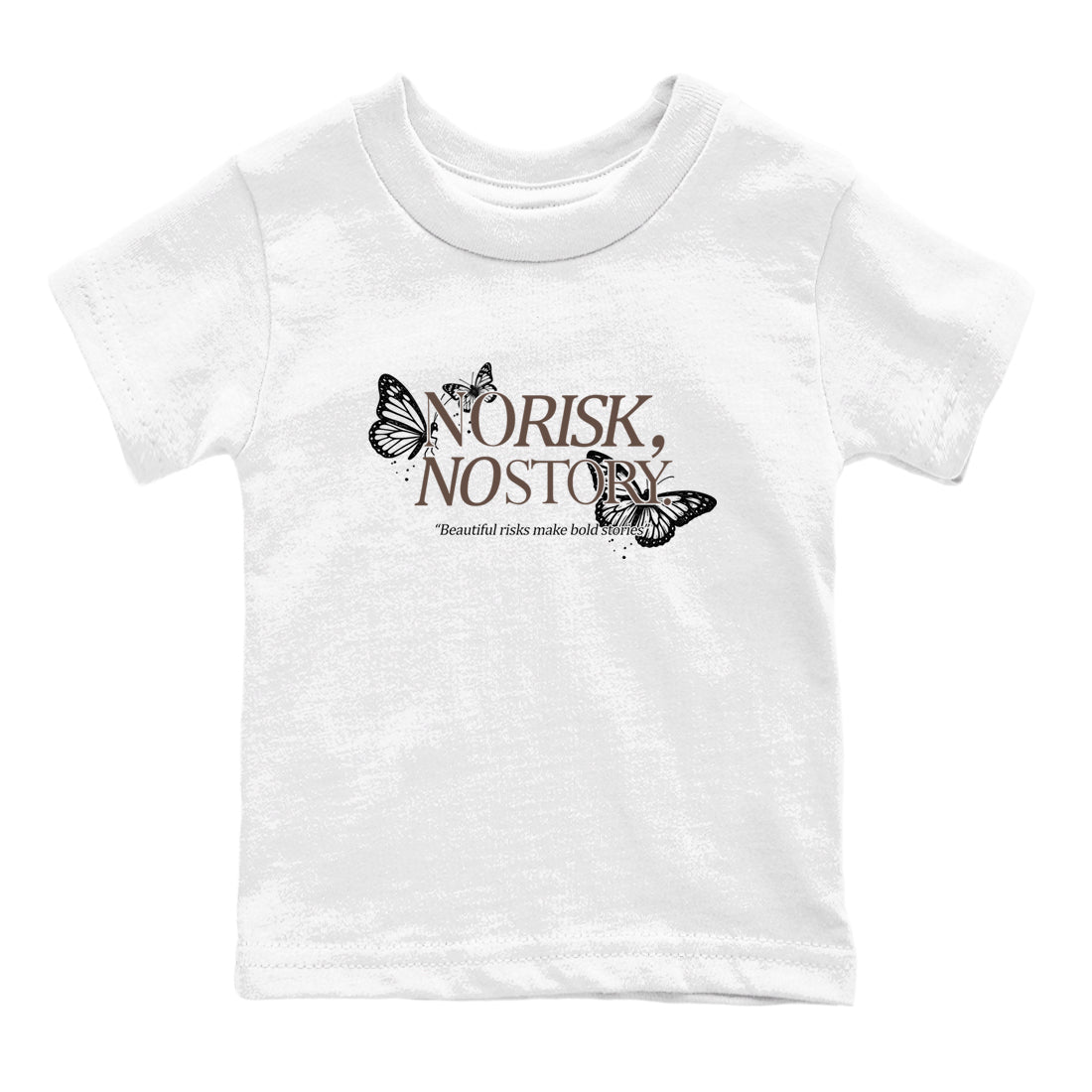 Sneaker match tees – Sneaker Tees To Match Air Jordan 4 Cave Stone Shoes – No Risk No Story Kids T-Shirt White 2