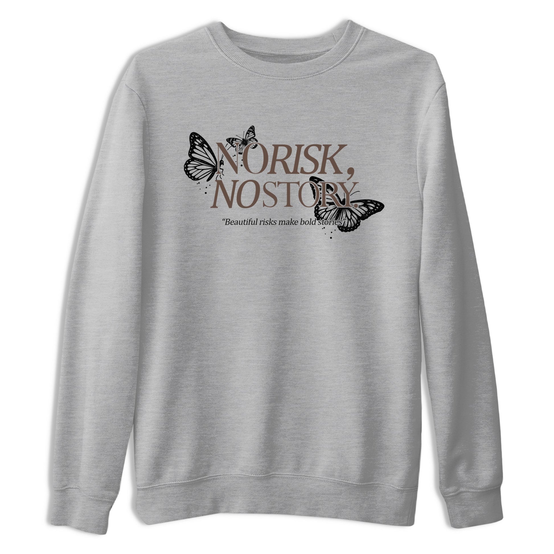 Sneaker match tees – Sneaker Tees To Match Air Jordan 4 Cave Stone Shoes – No Risk No Story Tee Heather Grey 2