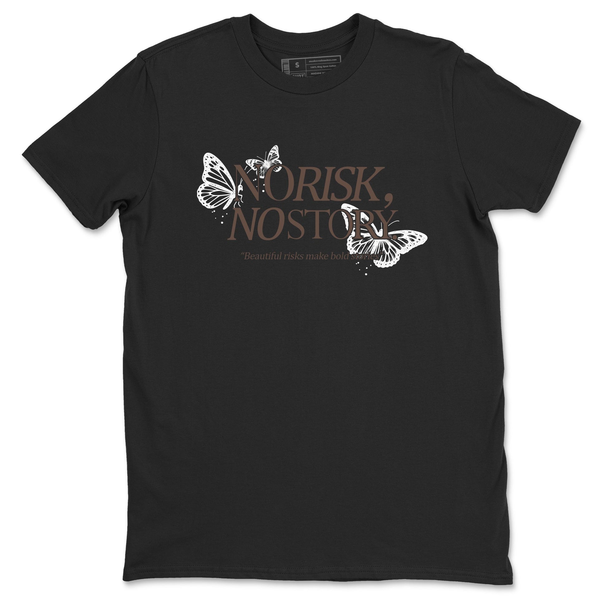 Sneaker match tees – Sneaker Tees To Match Air Jordan 4 Cave Stone Shoes – No Risk No Story Tee Black 2