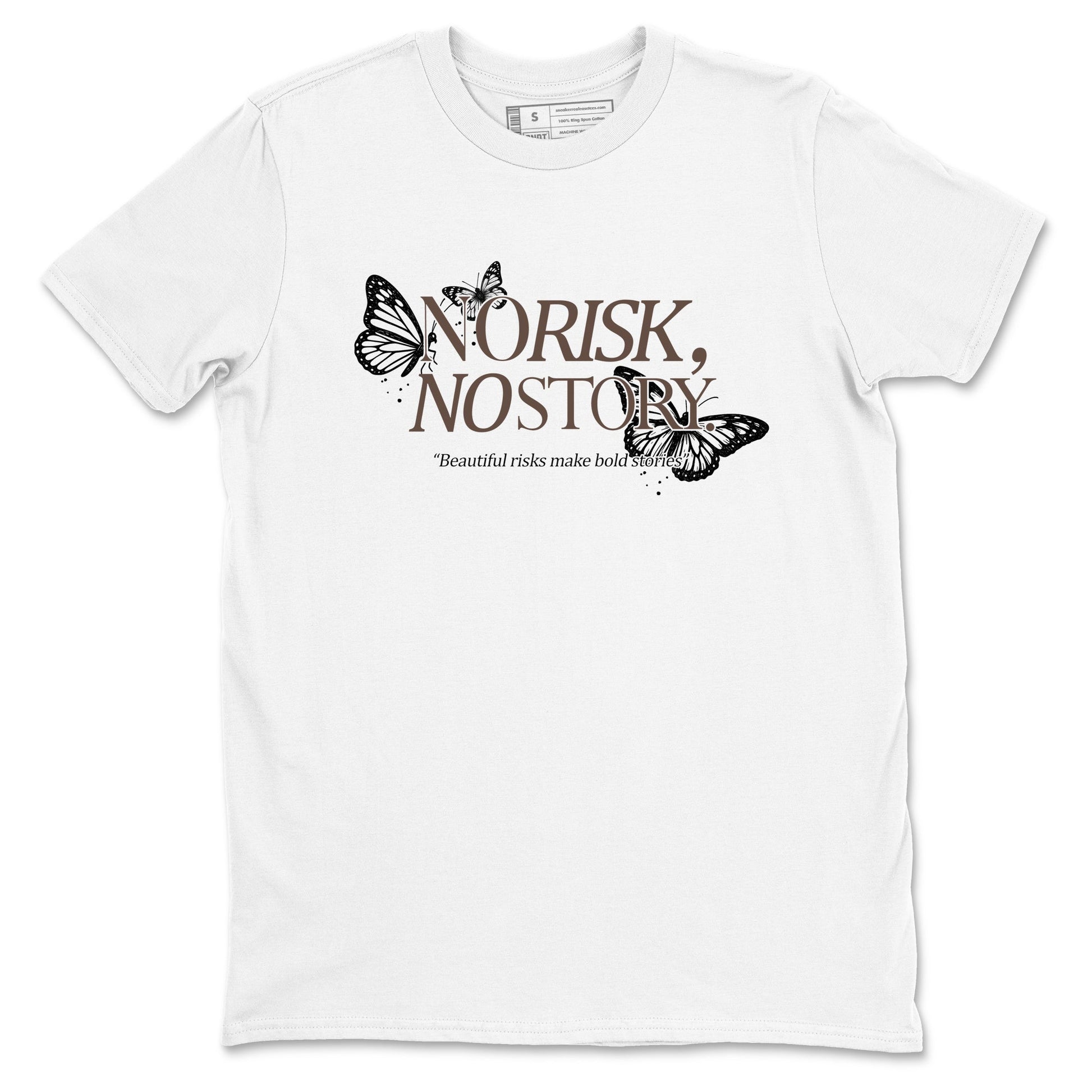 Sneaker match tees – Sneaker Tees To Match Air Jordan 4 Cave Stone Shoes – No Risk No Story Tee White 2